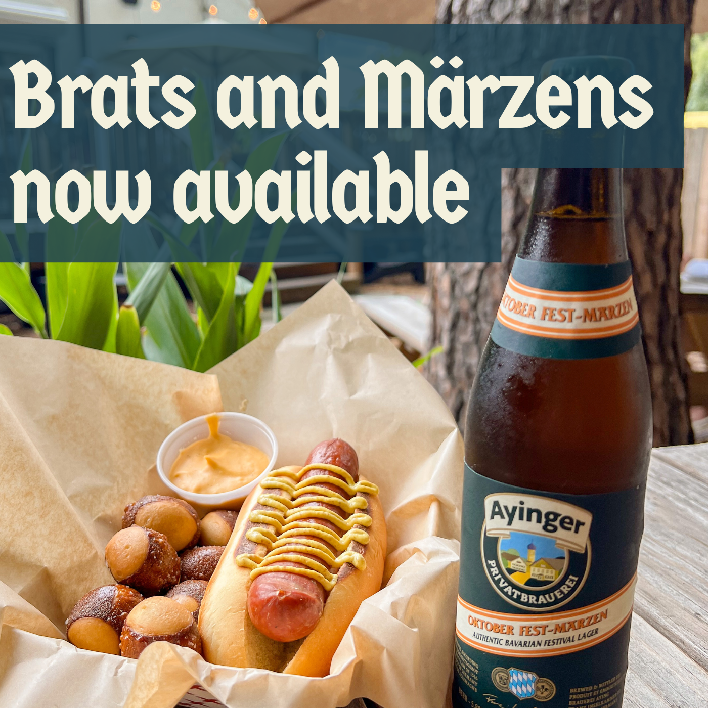 Brats and Märzens now available! 