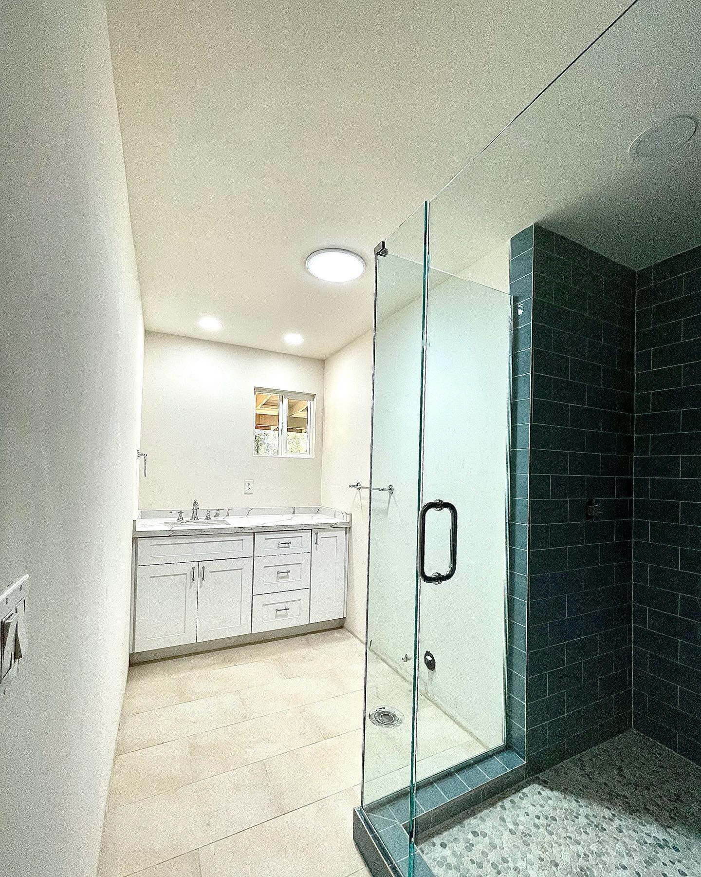 Swipe stage right...or stage left, to see the before. Untouched since the home was built hundreds of thousands of days ago. This was a simple remodel, turned horror story, turned happy ending. The initial scope was a bathroom and bedroom remodel. Dur