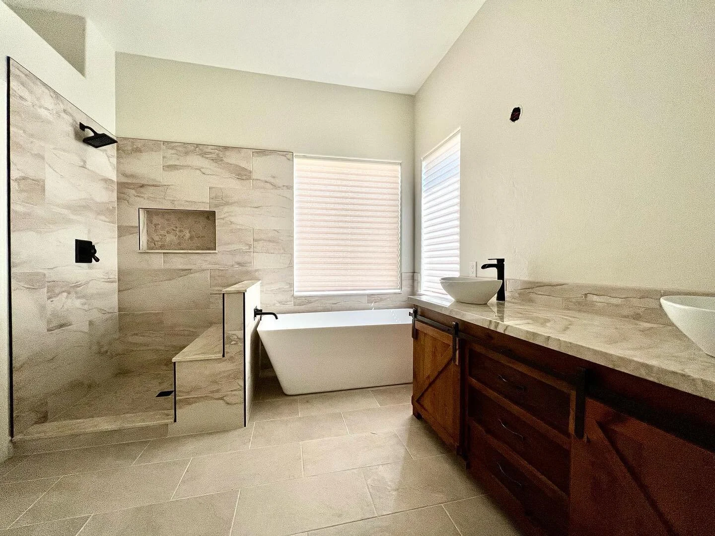Just like playing The Sims, or Roblox. If you don&rsquo;t like it, just enter the money code in the command bar, and upgrade your surroundings. Simple&hellip;
.
.
.
.
#bathroom #remodel #warm #brown #arizona #phoenix #upgrade #wednesday #humpday #sep