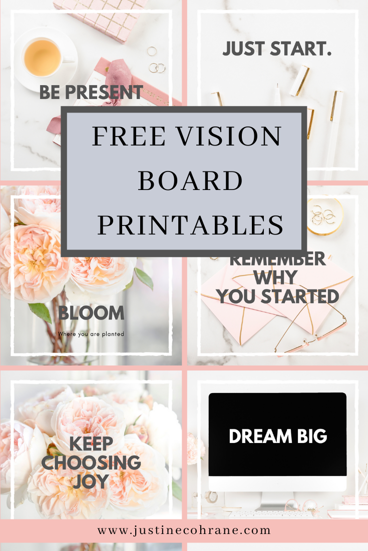 Free Vision Board Printables — Justine Cochrane