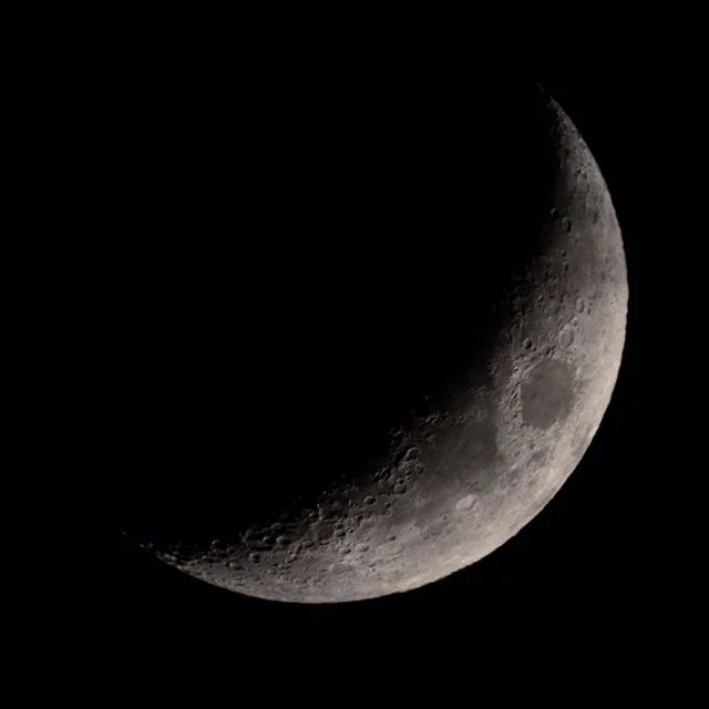 ☾ 24.4% illuminated waxing crescent moon taken at 20:21EST on 11/1/19 with the Sony a7iii and Celestron C90 #selenophile #sonyalphafemale