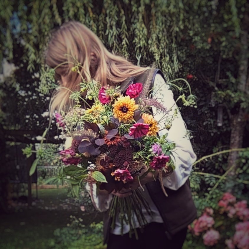 A large bouquet made to order (&amp; me)