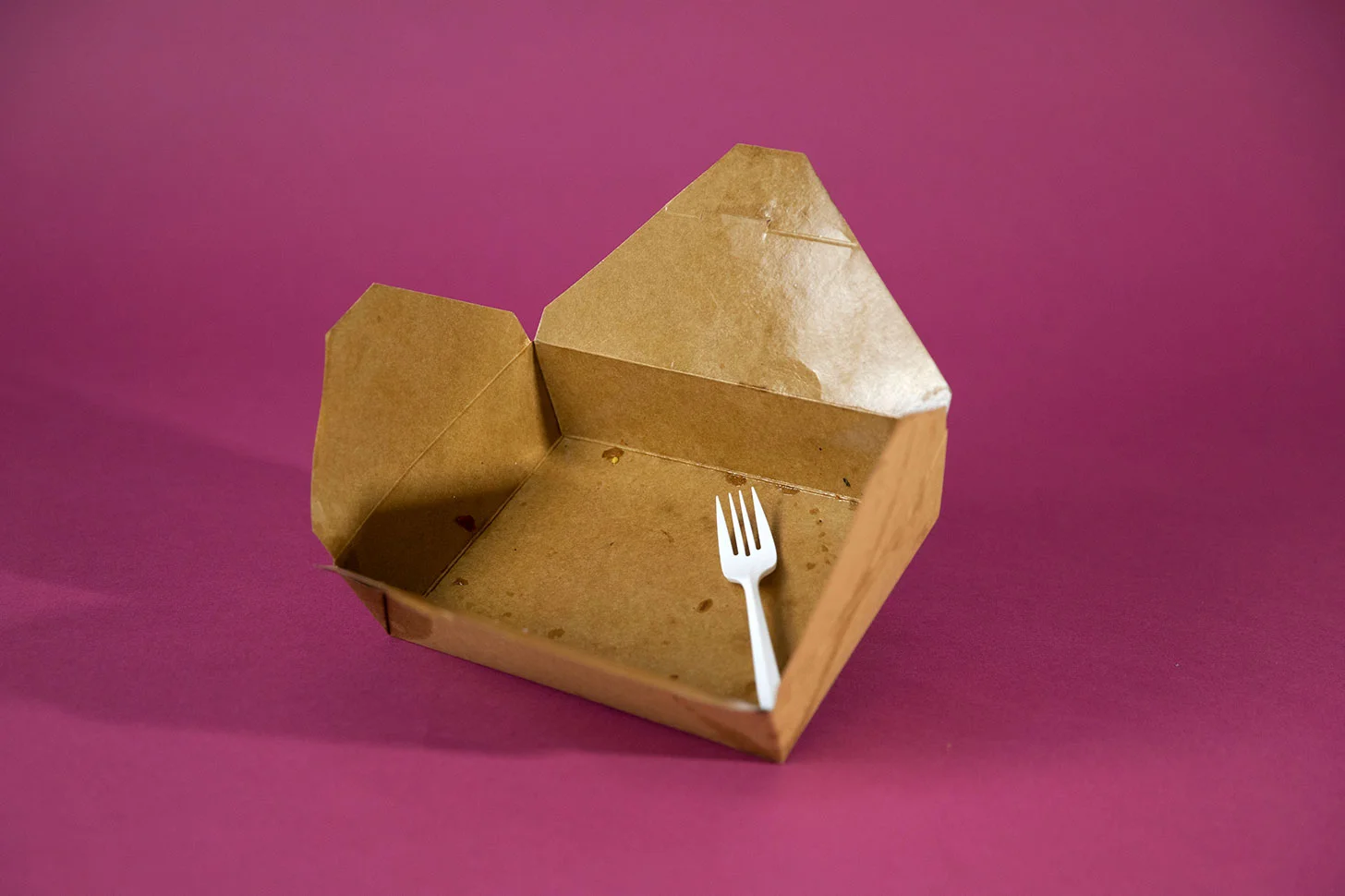 Cajas de cartón de comida para llevar