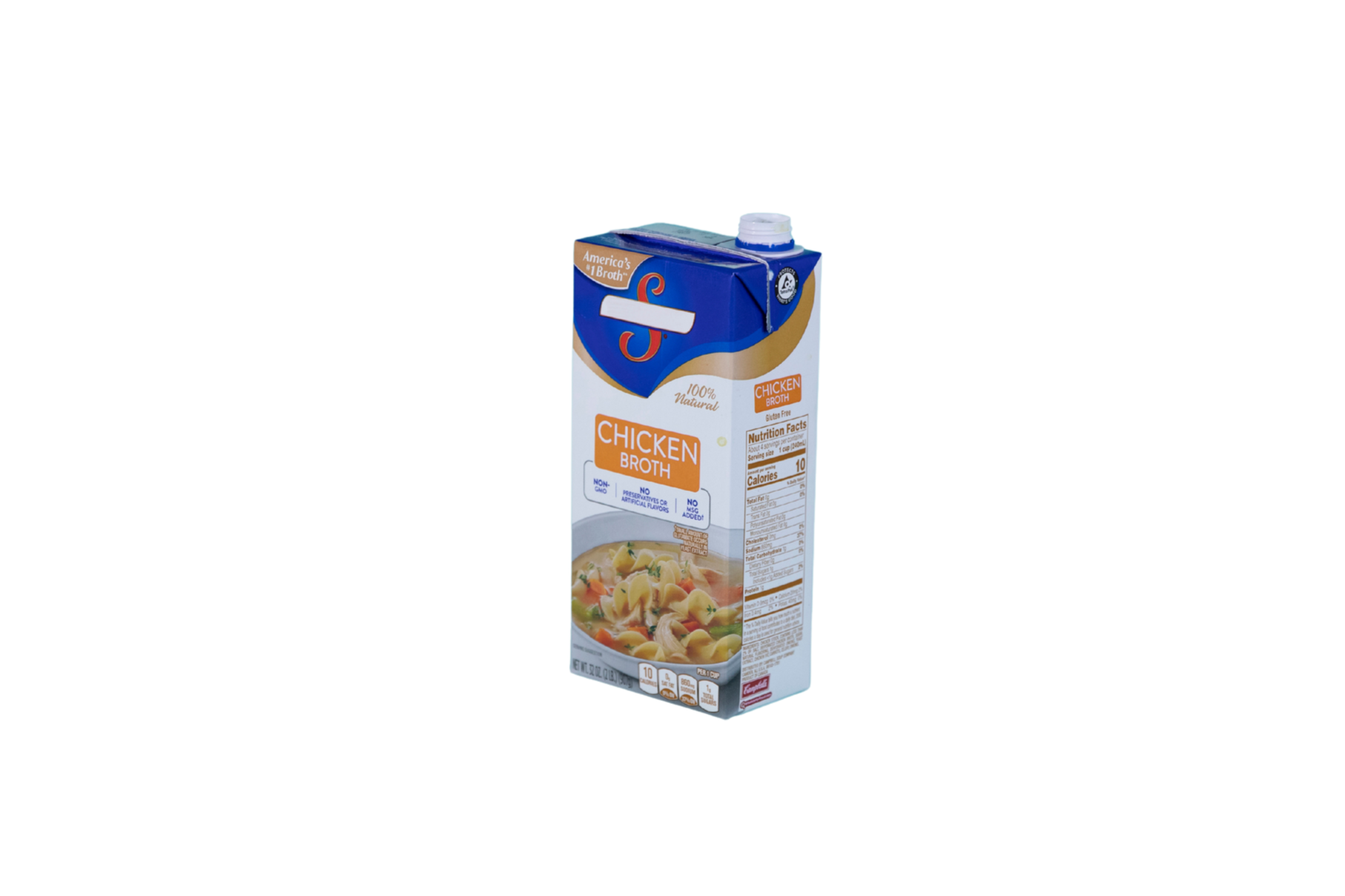 Cajas de sopas y otros líquidos