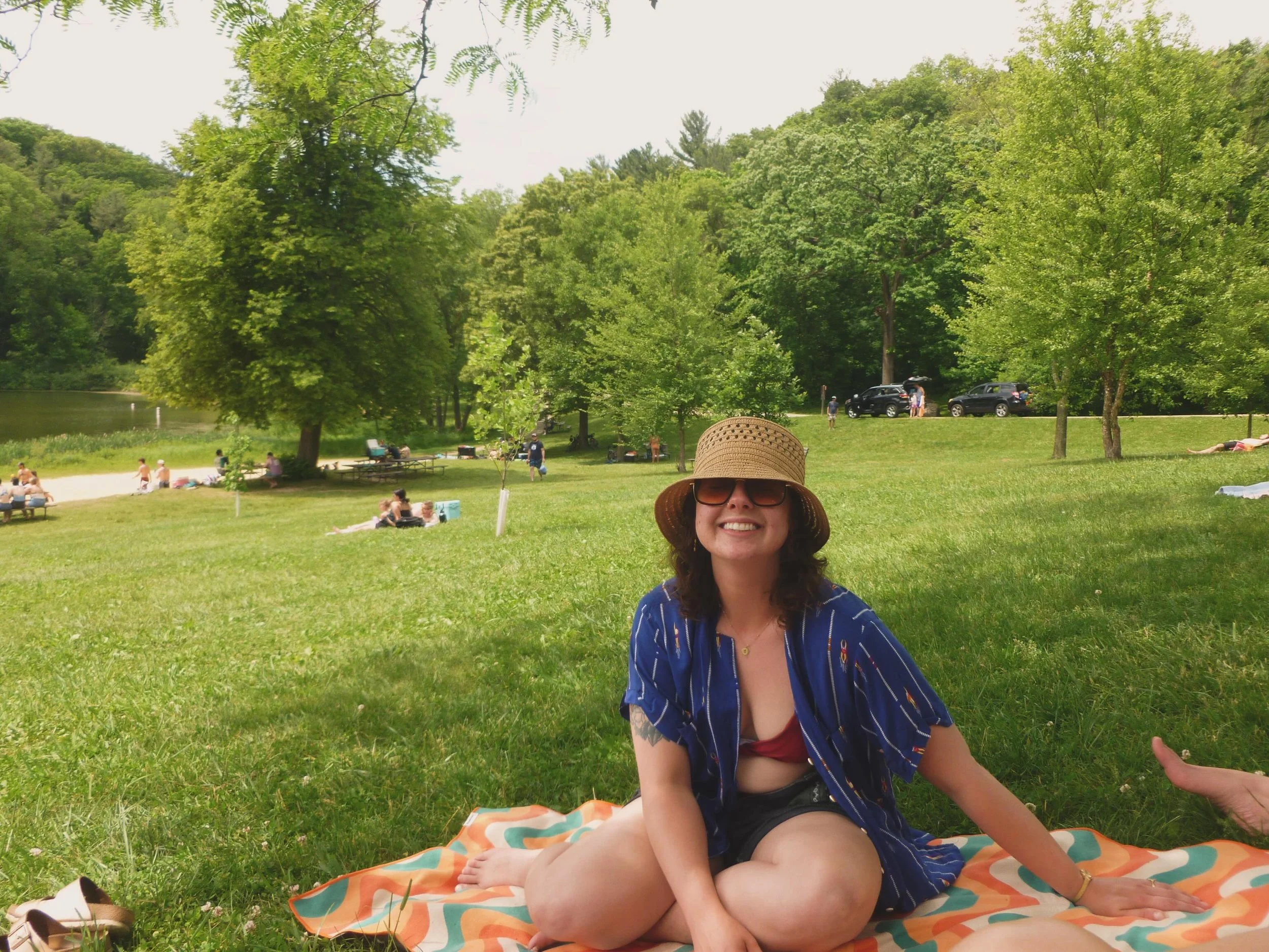 Big fan of the camping craftlorette ⛺️

Not pictured are the seven fish I caught because I fear I&rsquo;ve become insufferable about it 🎣🤪