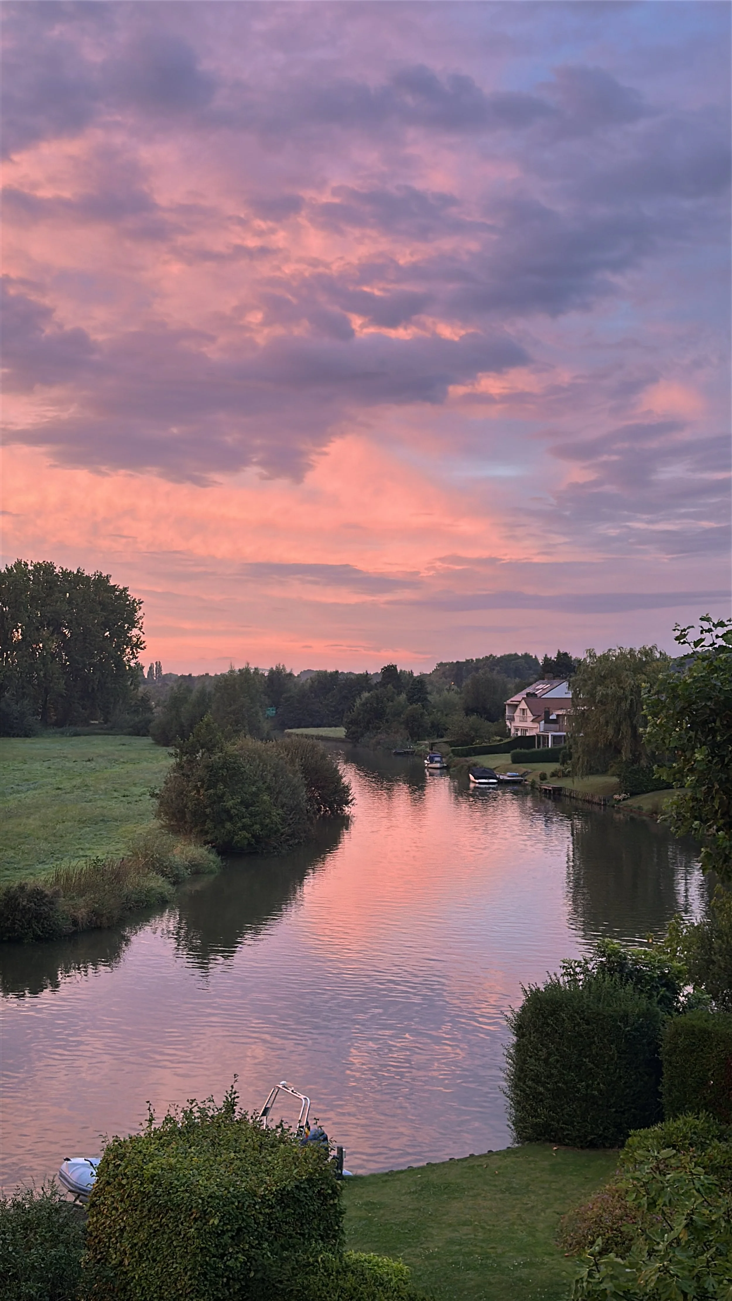 The Lys river in Ghent