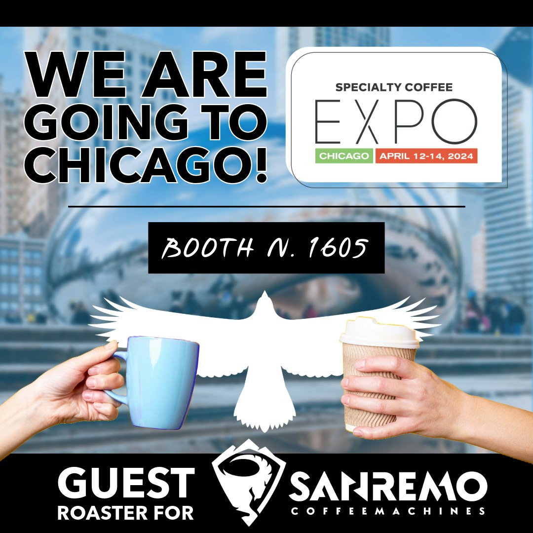 Join us this Friday, April 12th, and Saturday, April 13th, at the Specialty Coffee Expo in Chicago! We're thrilled to be serving as a guest roaster for @sanremocoffeemachinesusa at Booth 1605 from 9-11 am.

Stop by for a chat and enjoy a freshly brew