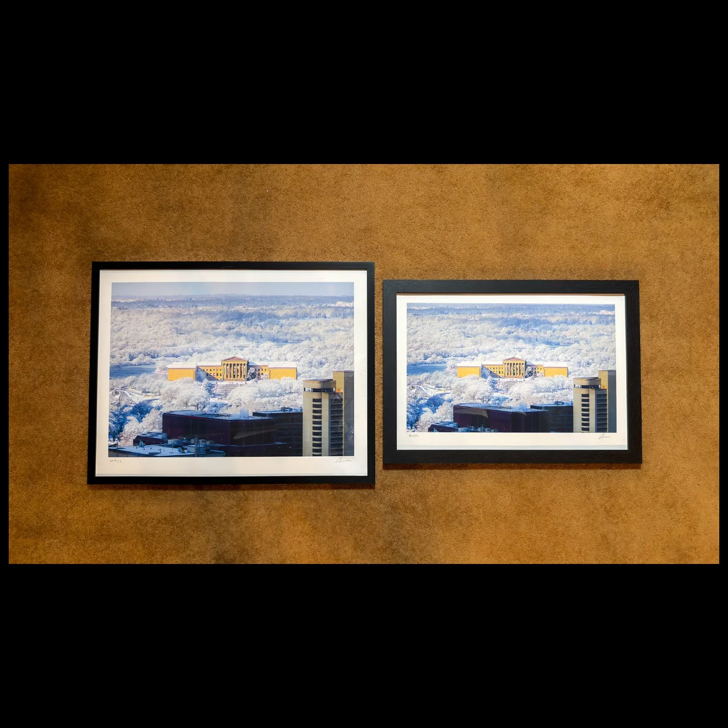 (LIMITED EDITION) First Snow at the Philadelphia Art Museum (Hand Numbered & Signed)