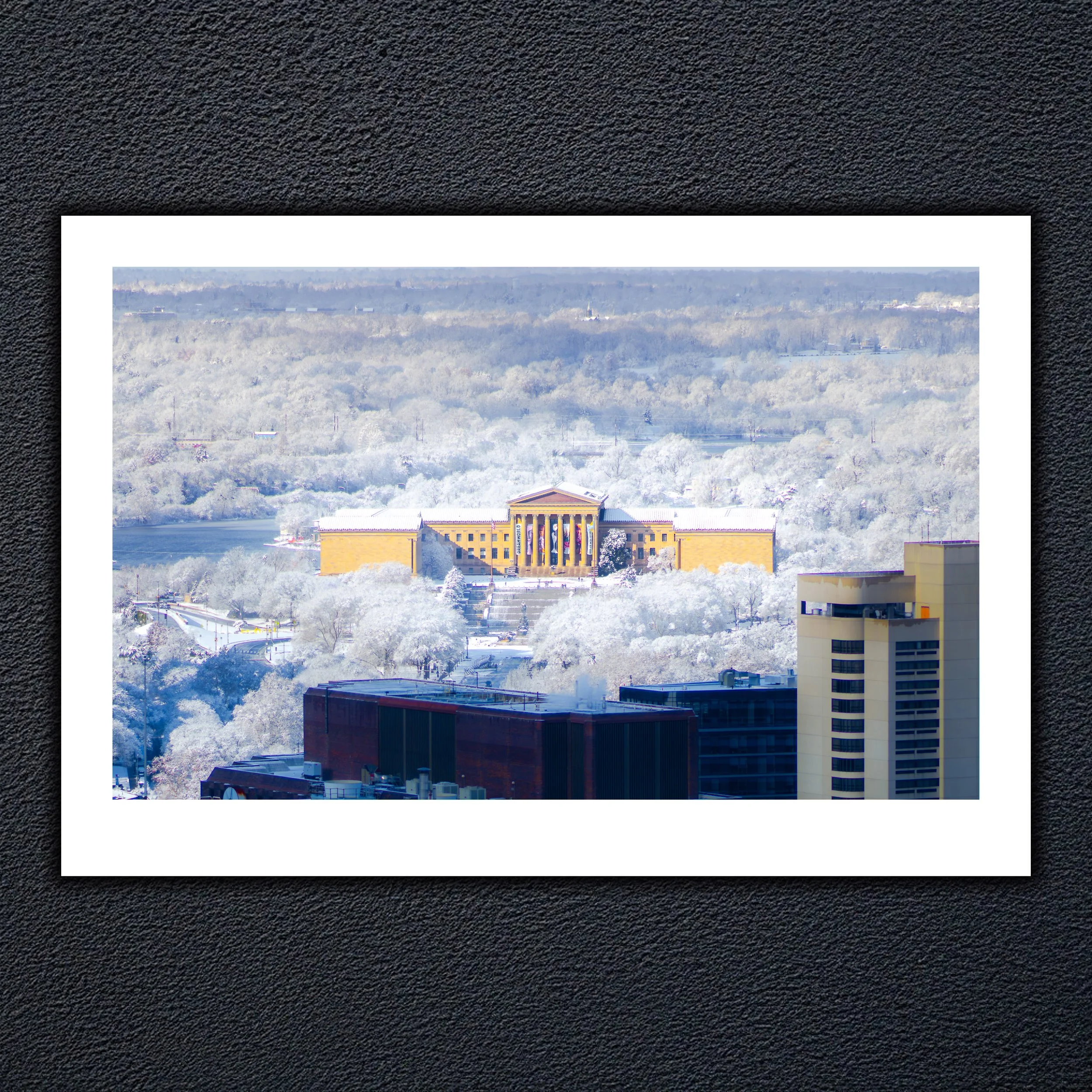 First Snow at the Philadelphia Museum of Art