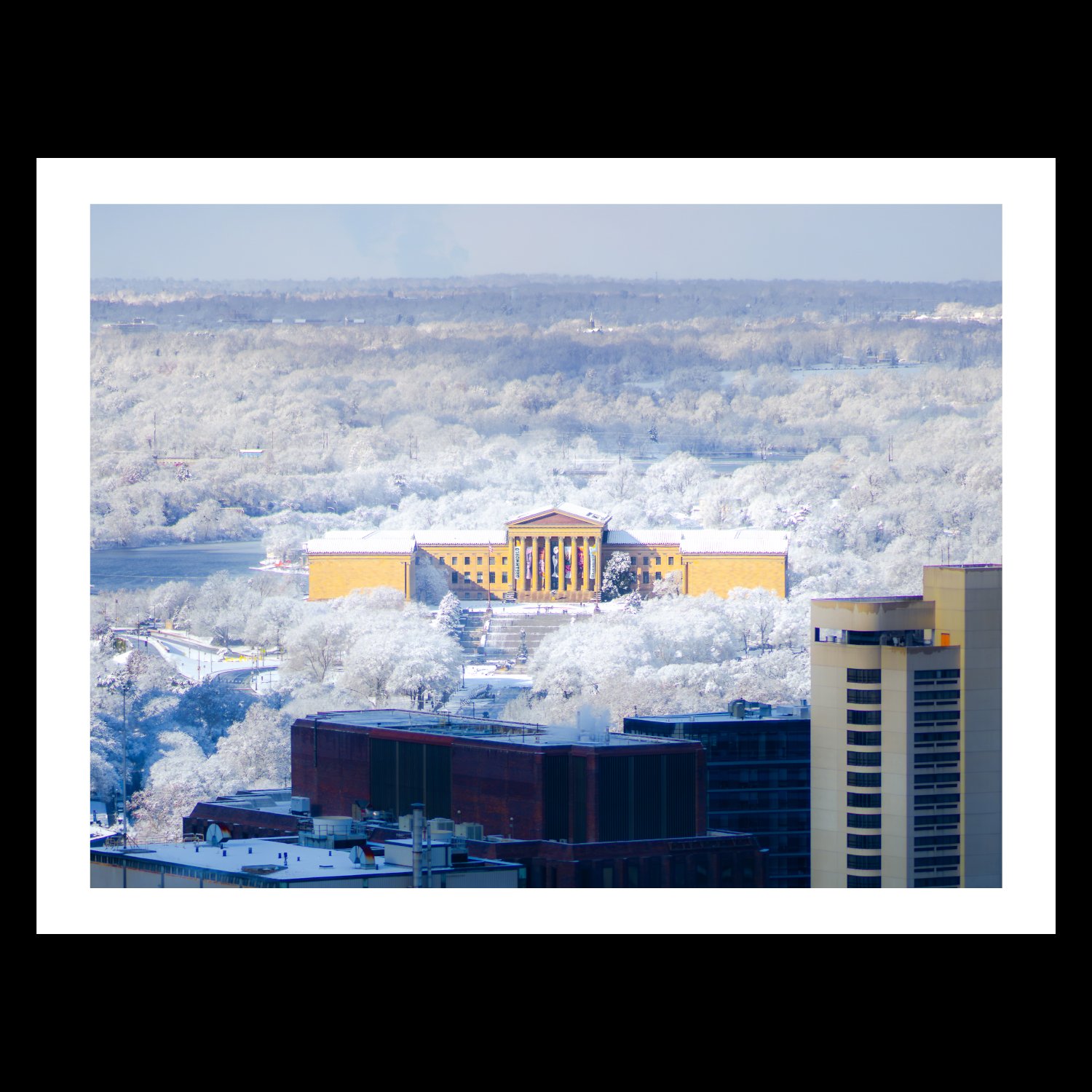 First Snow at the Philadelphia Art Museum