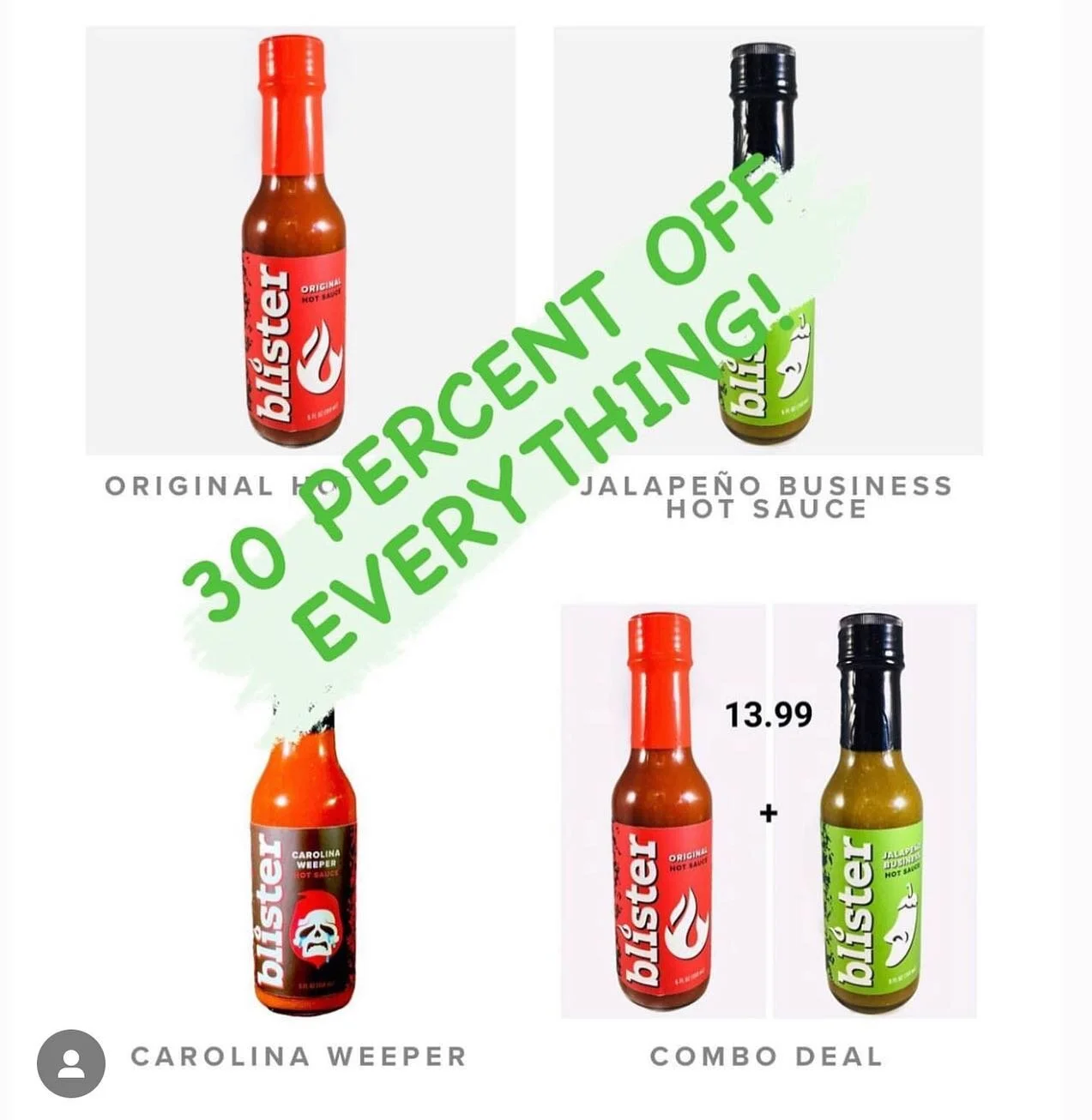 Black Friday-Cyber Monday 30% off of everything! Promo code: BLACK30