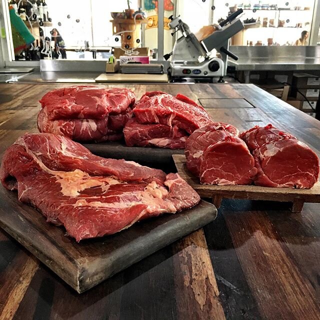 Take your time on the grill or smoker with a few of our larger cuts like Chuck Roast, Tenderloin, or Tri-Tip! 🔥🥩 #ElectricCityButcher #DTSA #ButchersDoItBetter