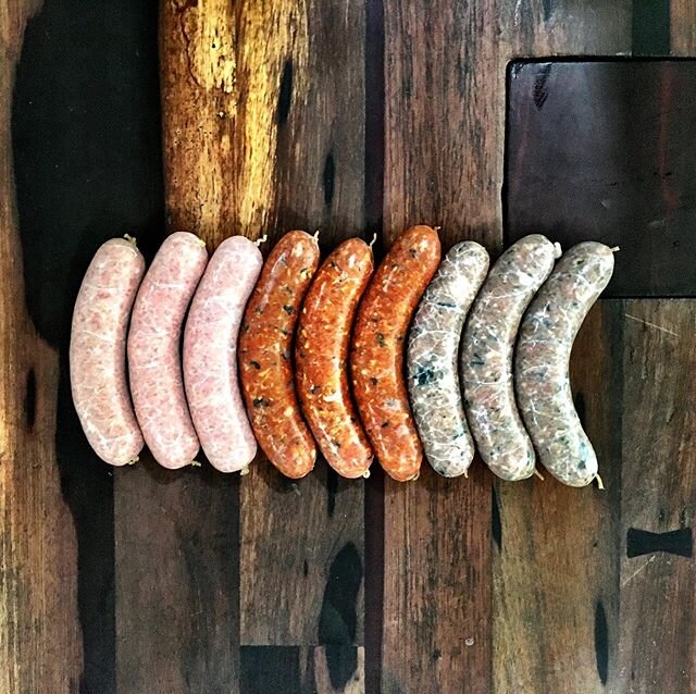 Full line-up of sausages for your weekend &amp; #FatehrsDay2020 plans!

#ElectricCityButcher #DTSA #ButchersDoItBetter