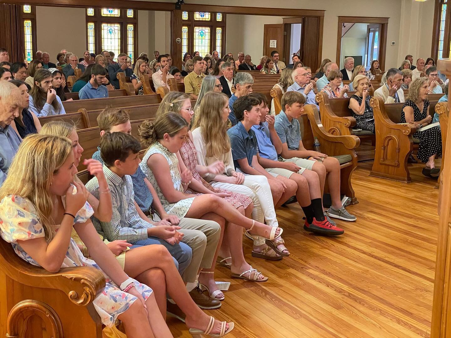 Loved seeing our Covenant Class recognized as they took Communion for the first time! May they grow in their relationship with the Lord and always know that He is with them wherever they go!!