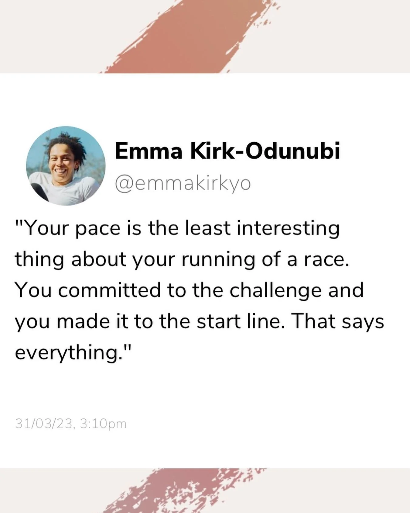 Runners,

To all those taking on April races remember these ☺️

Tag a running pal to remind them 🫶🏾

#ManchesterMarathon #LondonLandmarks #LondonMarathon #BrightonMarathon