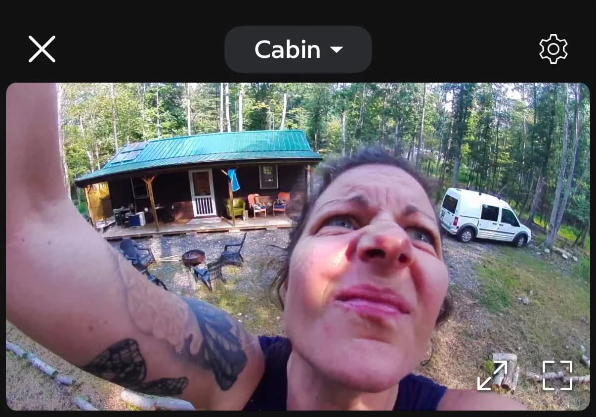 Apparently this is my &ldquo;installing a Ring camera at the cabin&rdquo; face. 😂

I almost deleted this picture because&hellip; well, look at it. And then I thought &mdash; why? 

This is also me. Not posed. Not filtered. Not worried about the angl