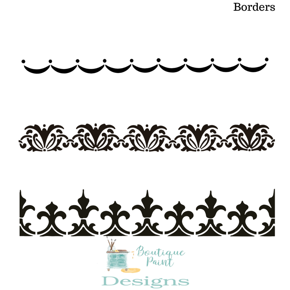 Borders Stencil — Boutique Paint
