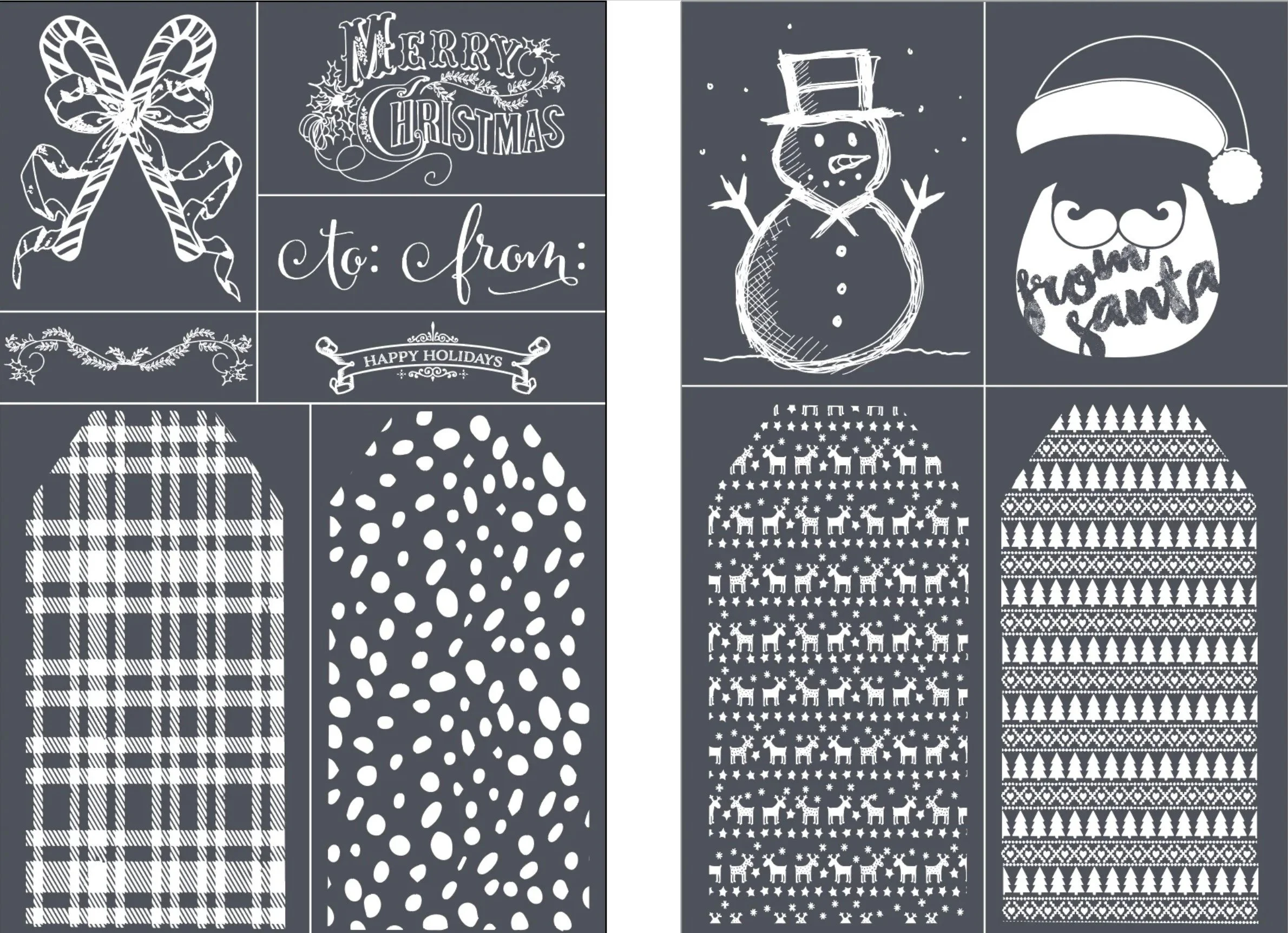 Create a Tag - Mesh Stencil 2 pack 5.5x8.5
