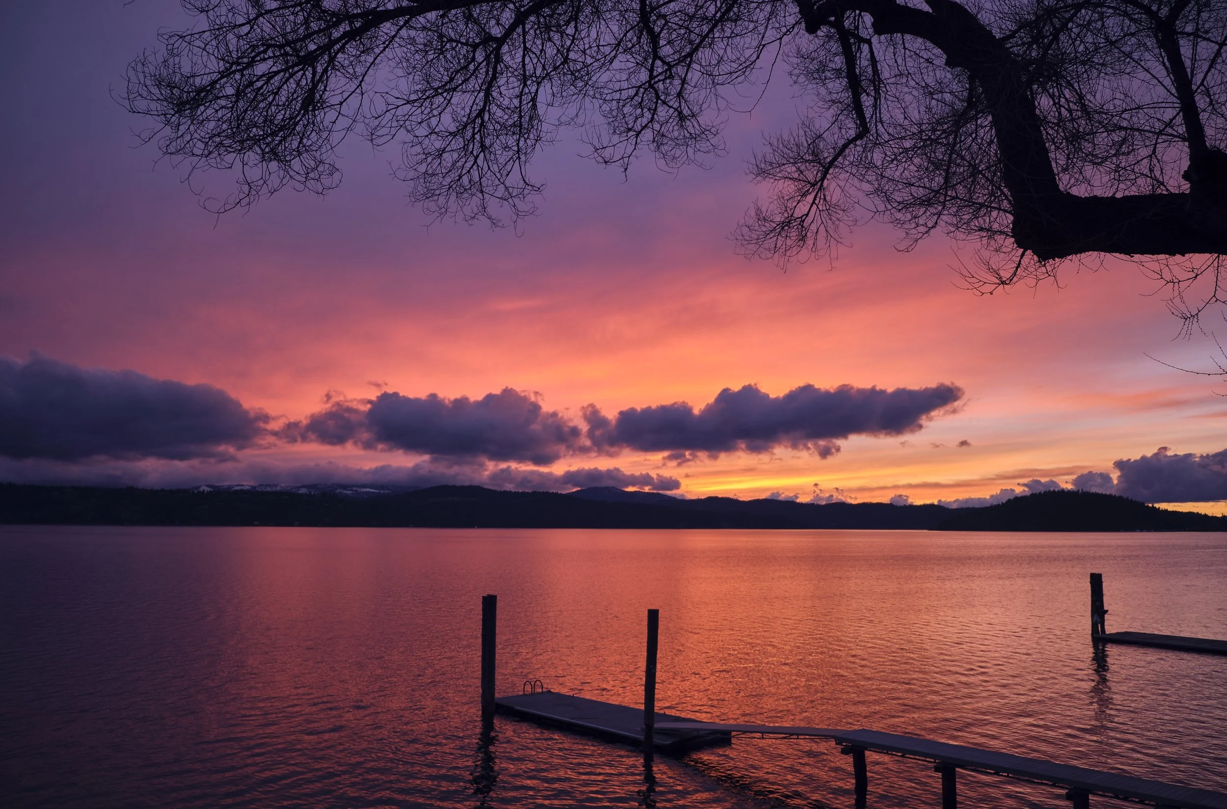 Sunset on Lake Coeur d'Alene