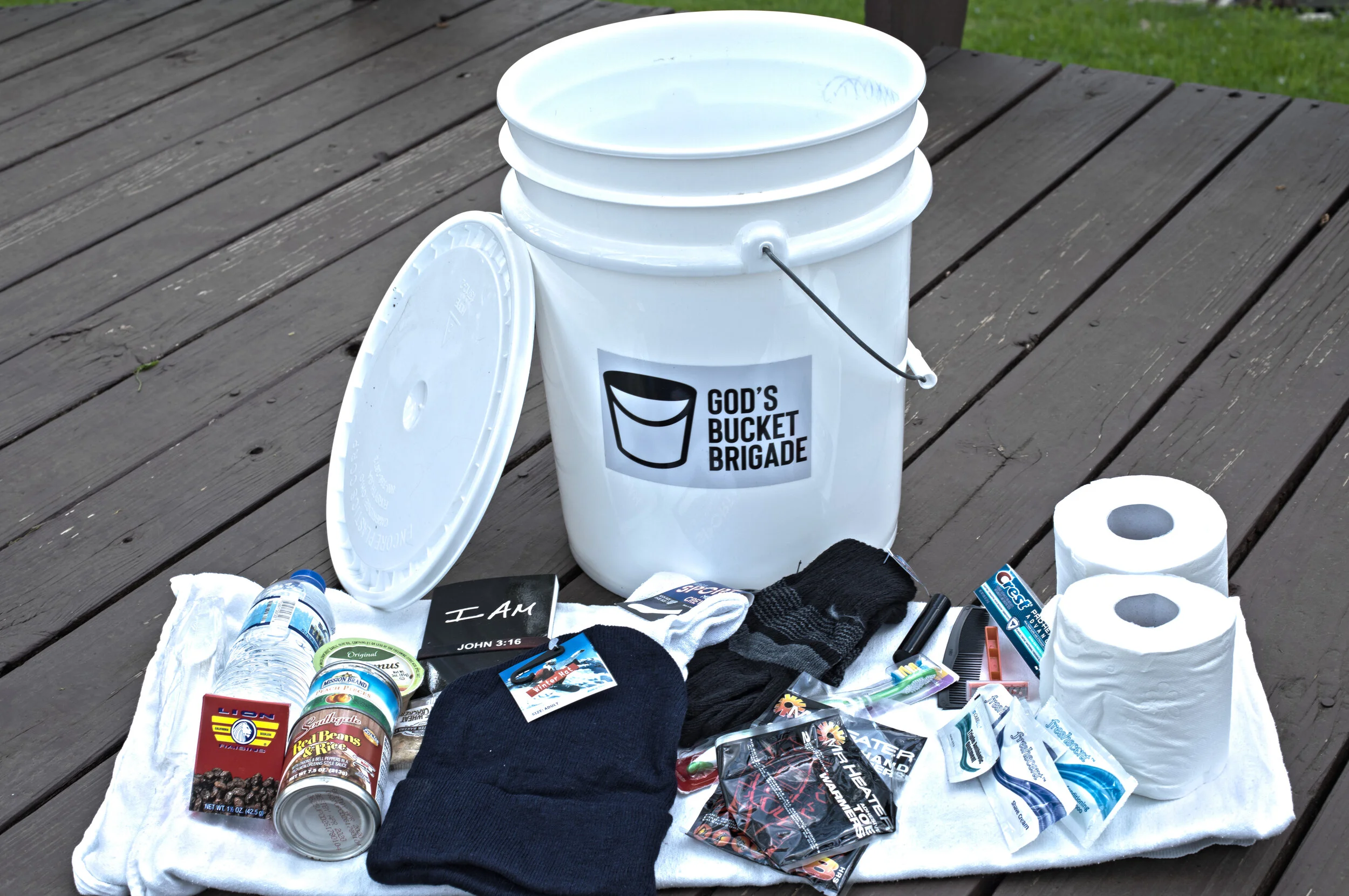 GBB sends 100 buckets to Bismark with Team Jesus.