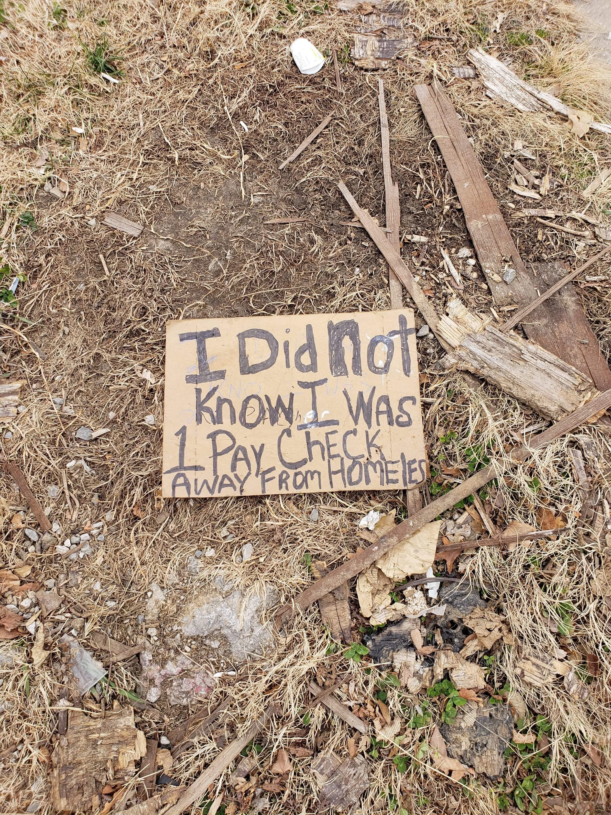 Blessing the homeless under the bridge - Kansas City