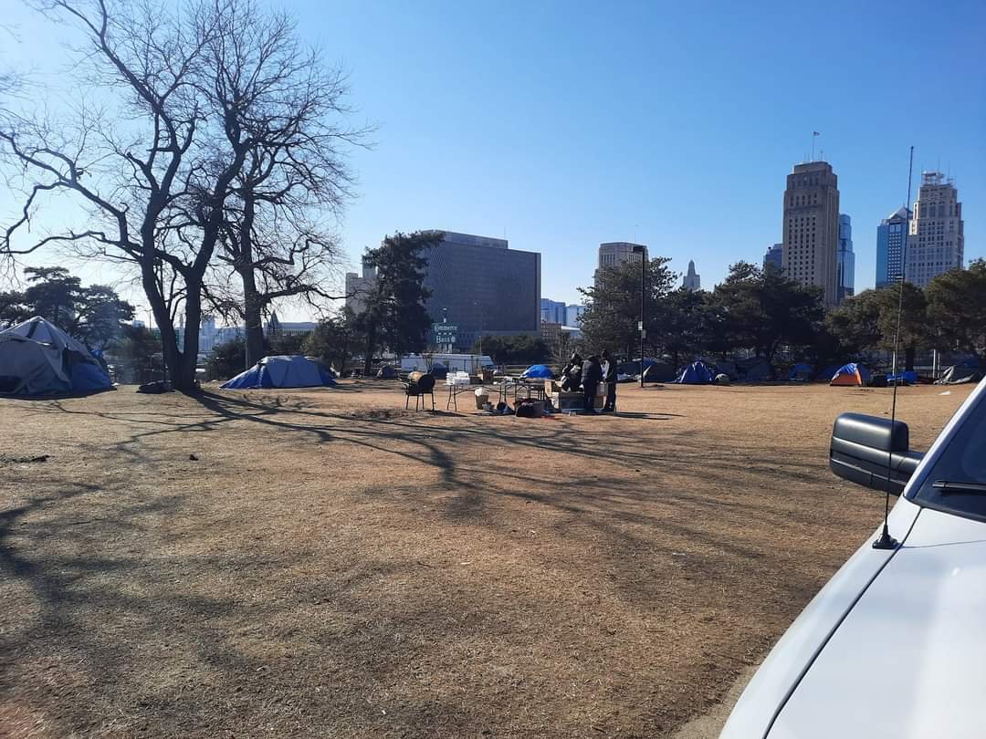 Blessing the homeless of Kansas City