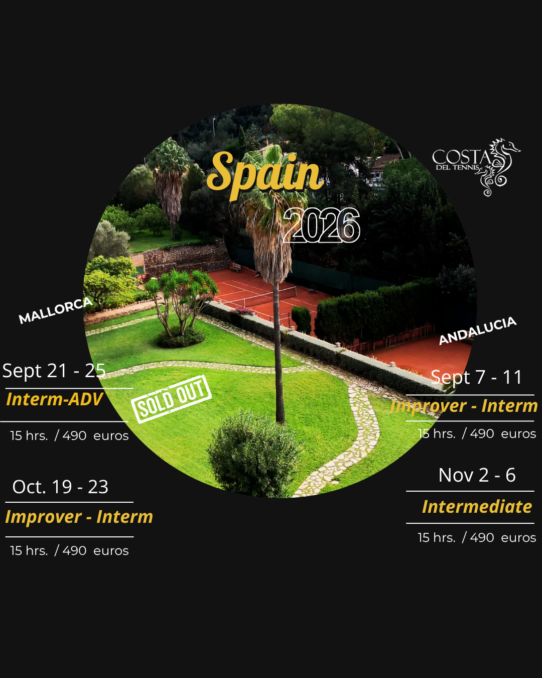 Mallorca-Andalucia 2026 Dates & prices