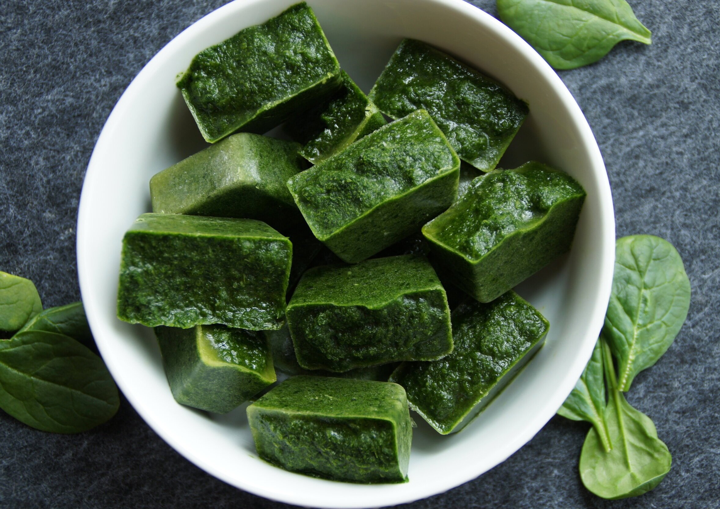 Frozen Spinach Cubes - for smoothies — Land of 10,000 Recipes