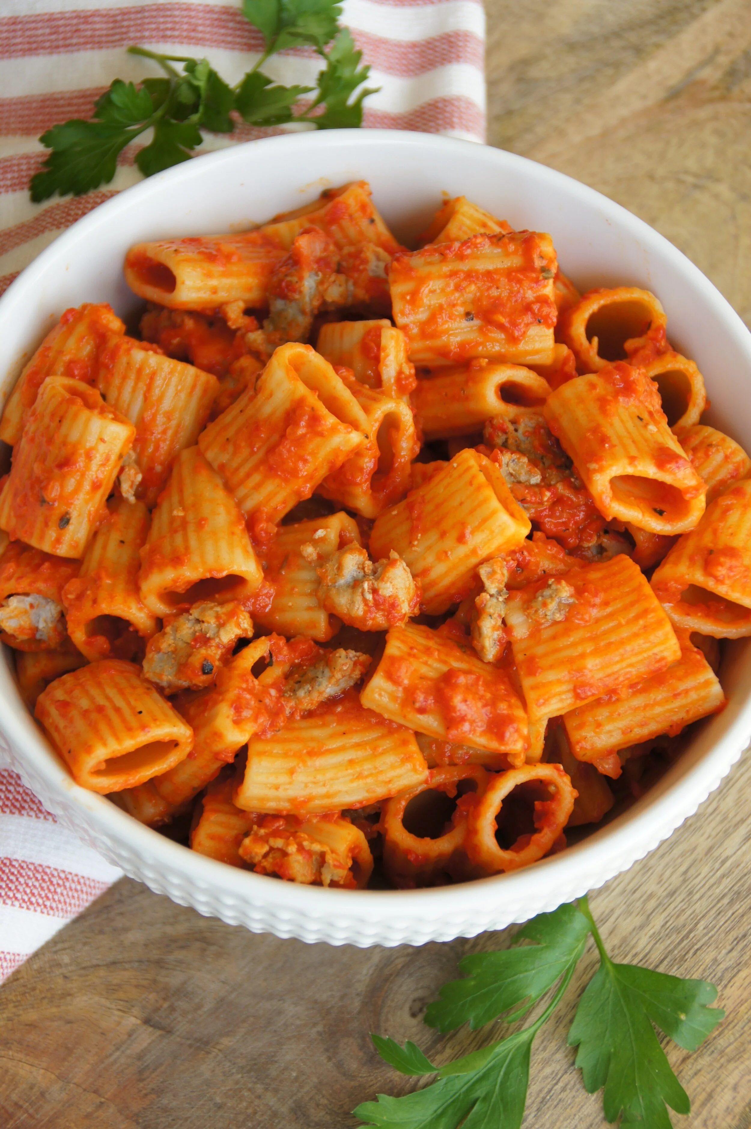 Roasted Red Pepper Rigatoni Land Of 10 000 Recipes