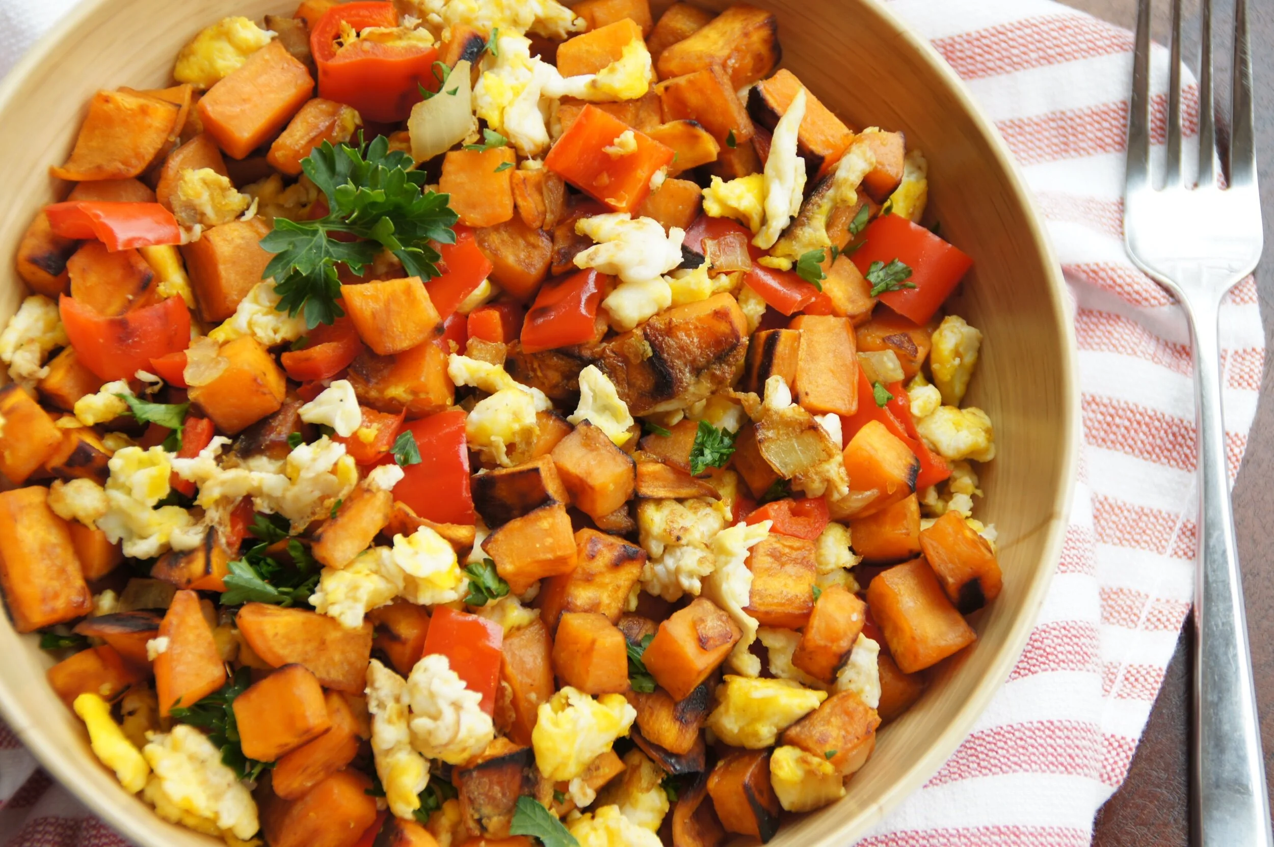 Sweet Potato Breakfast Scramble — Land of 10,000 Recipes