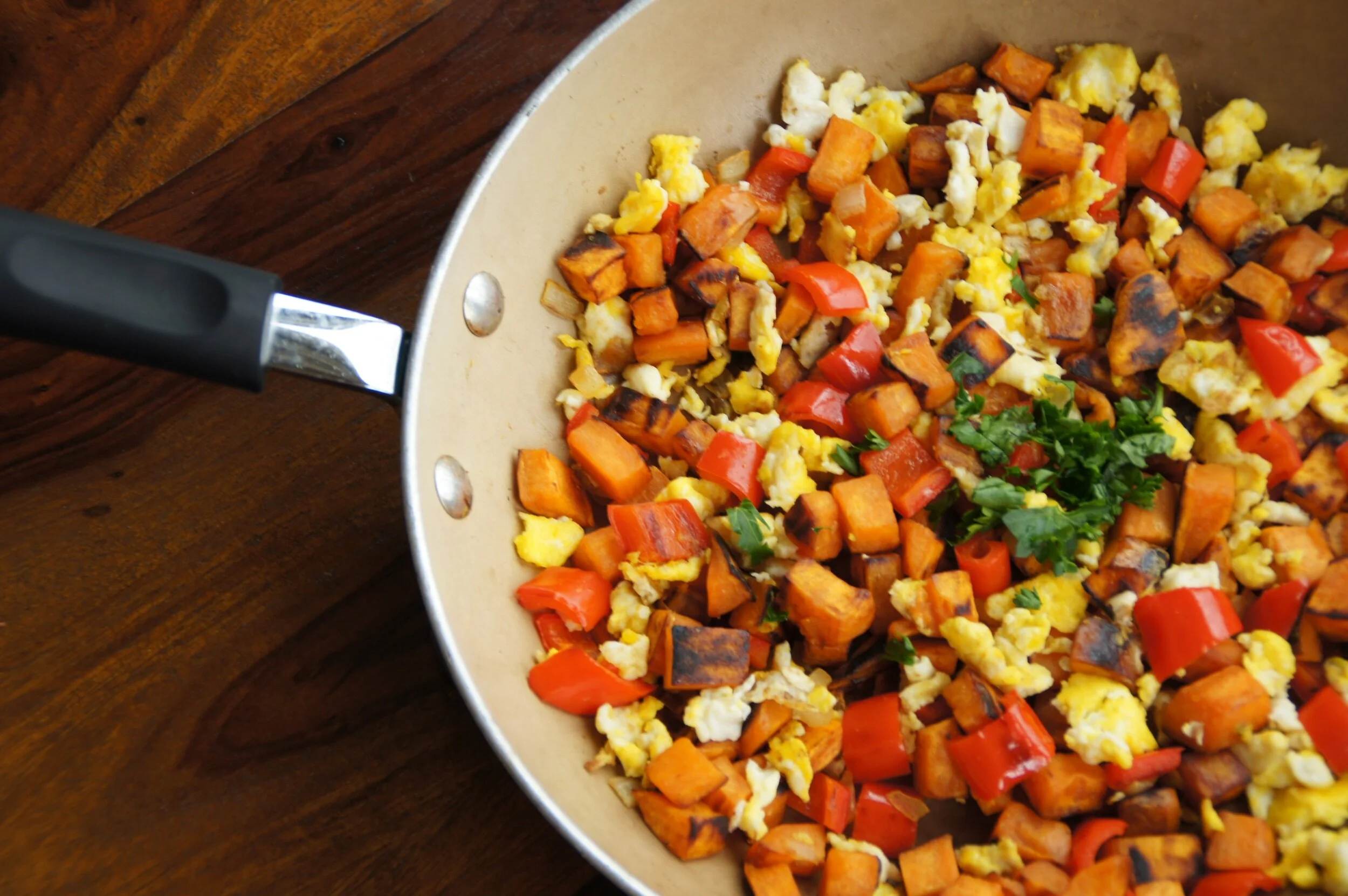 Sweet Potato Breakfast Scramble — Land of 10,000 Recipes
