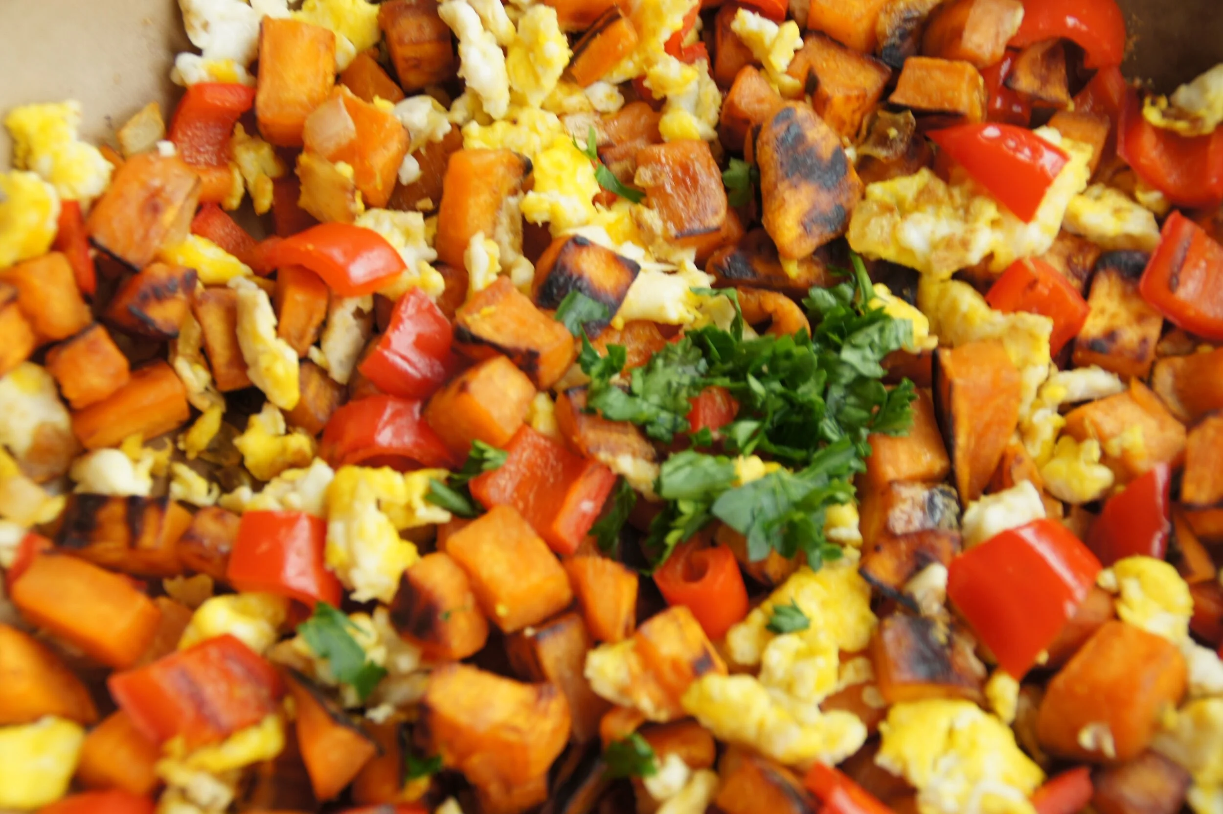 Sweet Potato Breakfast Scramble — Land of 10,000 Recipes