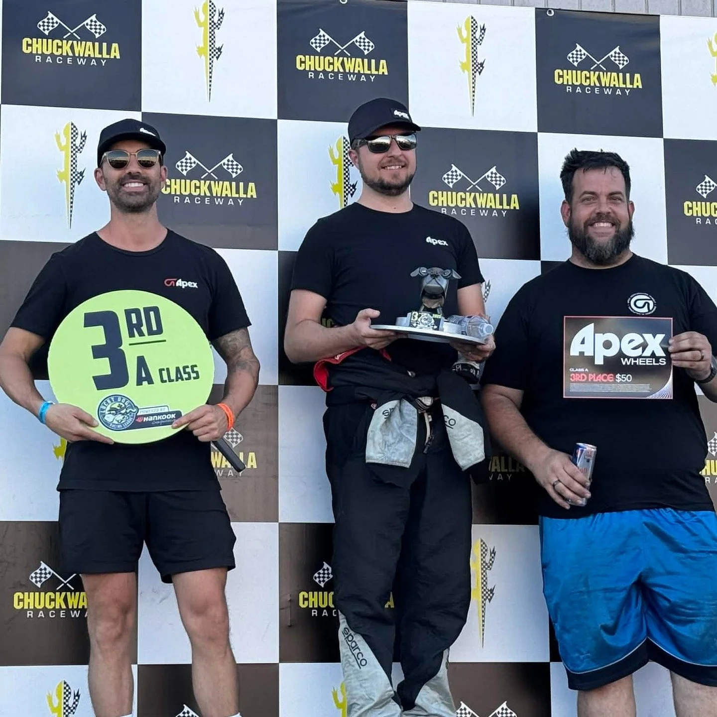 Wrapped up the weekend at @chuckwallavalleyraceway with @raceluckydog. We brought home a 3rd Overall on Saturday and a 2nd Overall on Sunday, and to our surprise 3rd for the South West Championship. Team @apexwheels continuing to do well even with an