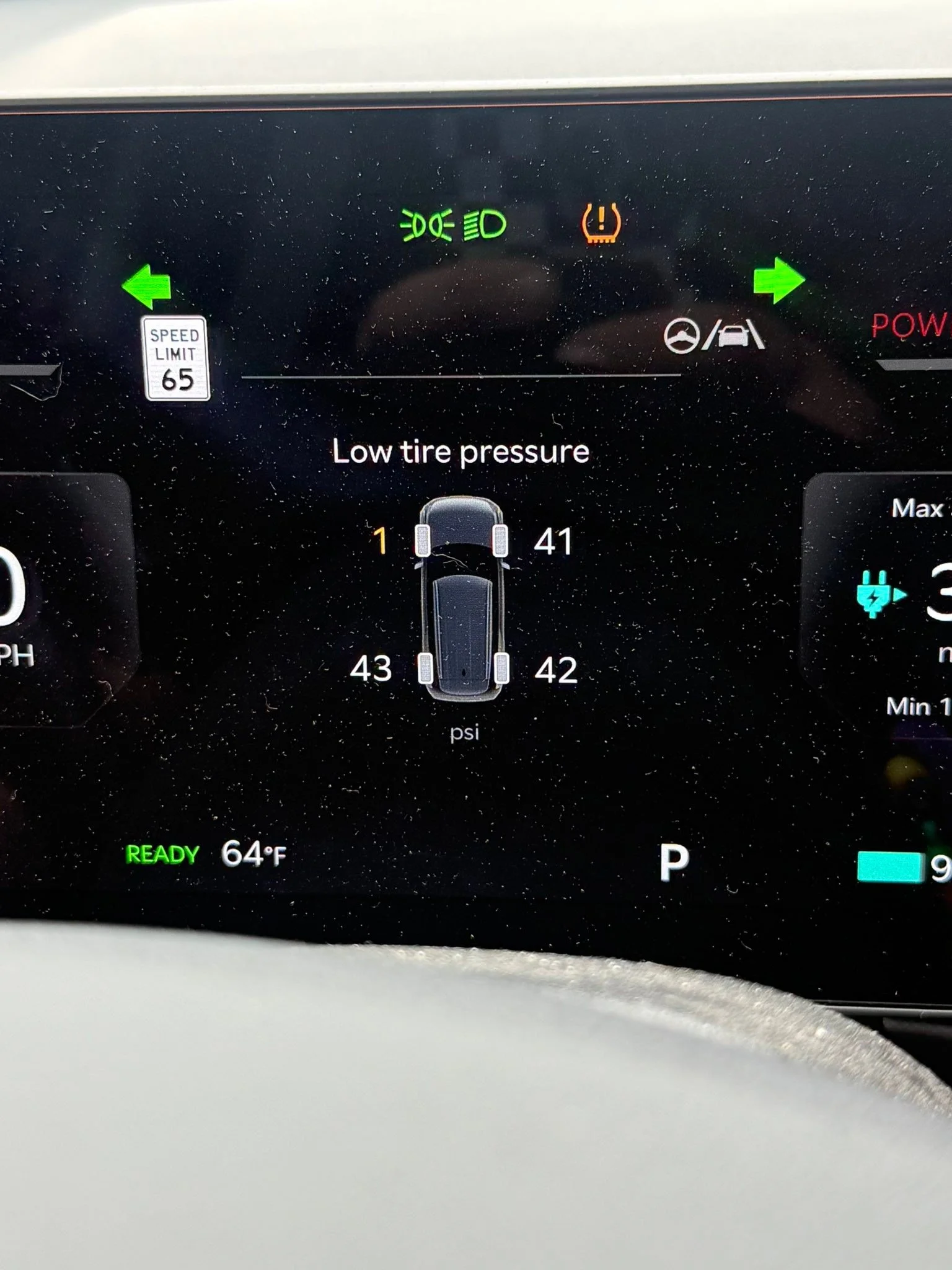 Happy Wednesday 🫠. Tire had slow leak, filled up this morning and then the cause of leak flew out on freeway resulting in an instant flat. Pulled over and had coworker bring me jack, tire plug, and inflator. Inflated to find 5 giant bubbles, made it