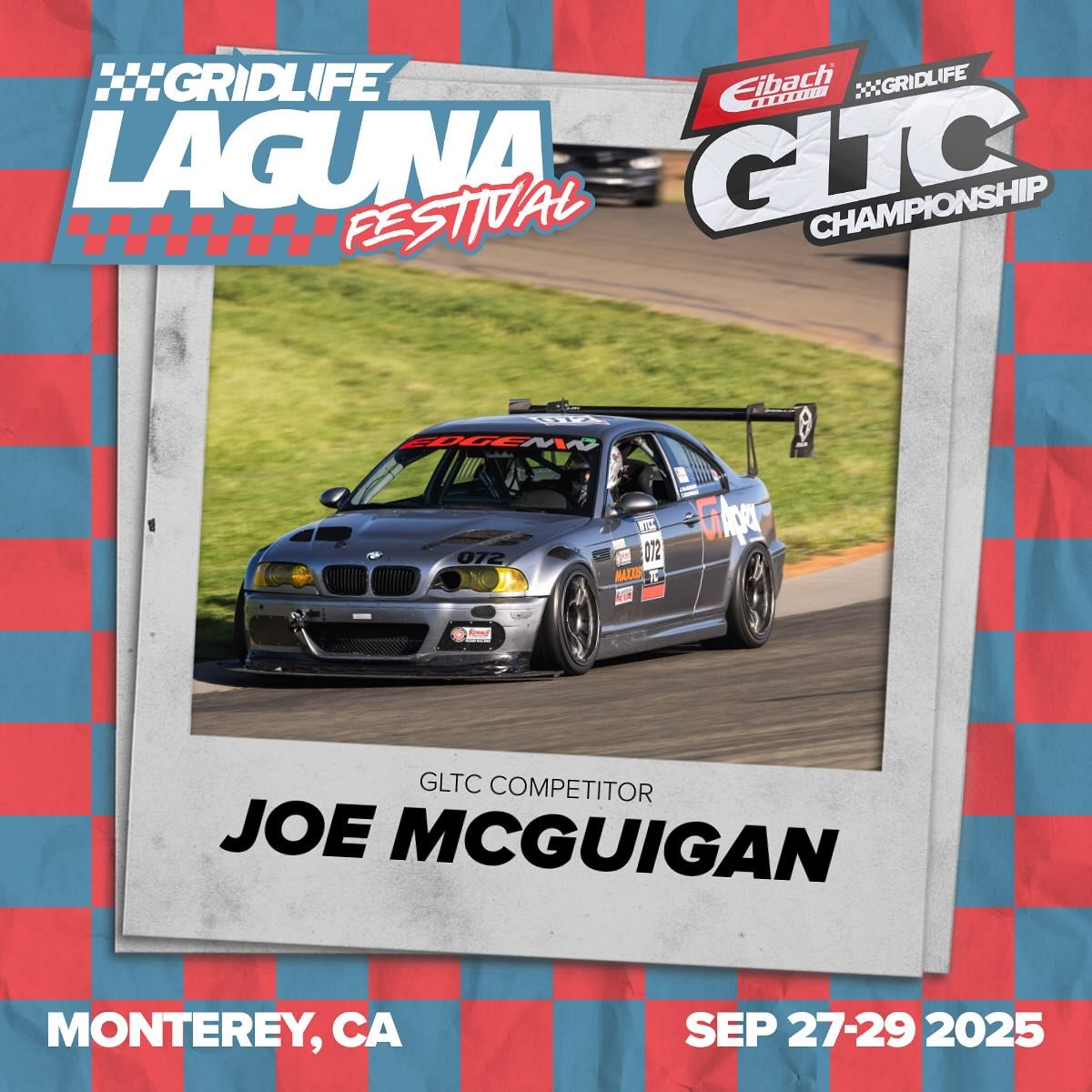 Looking forward to the vibes and racing with all my friends. Loading in Thursday to get set for the fun 3 day event. Racing in the GLTC class which sounds like it will have ~30 cars in it. Races will be live streamed from @gridlifeofficial YT channel
