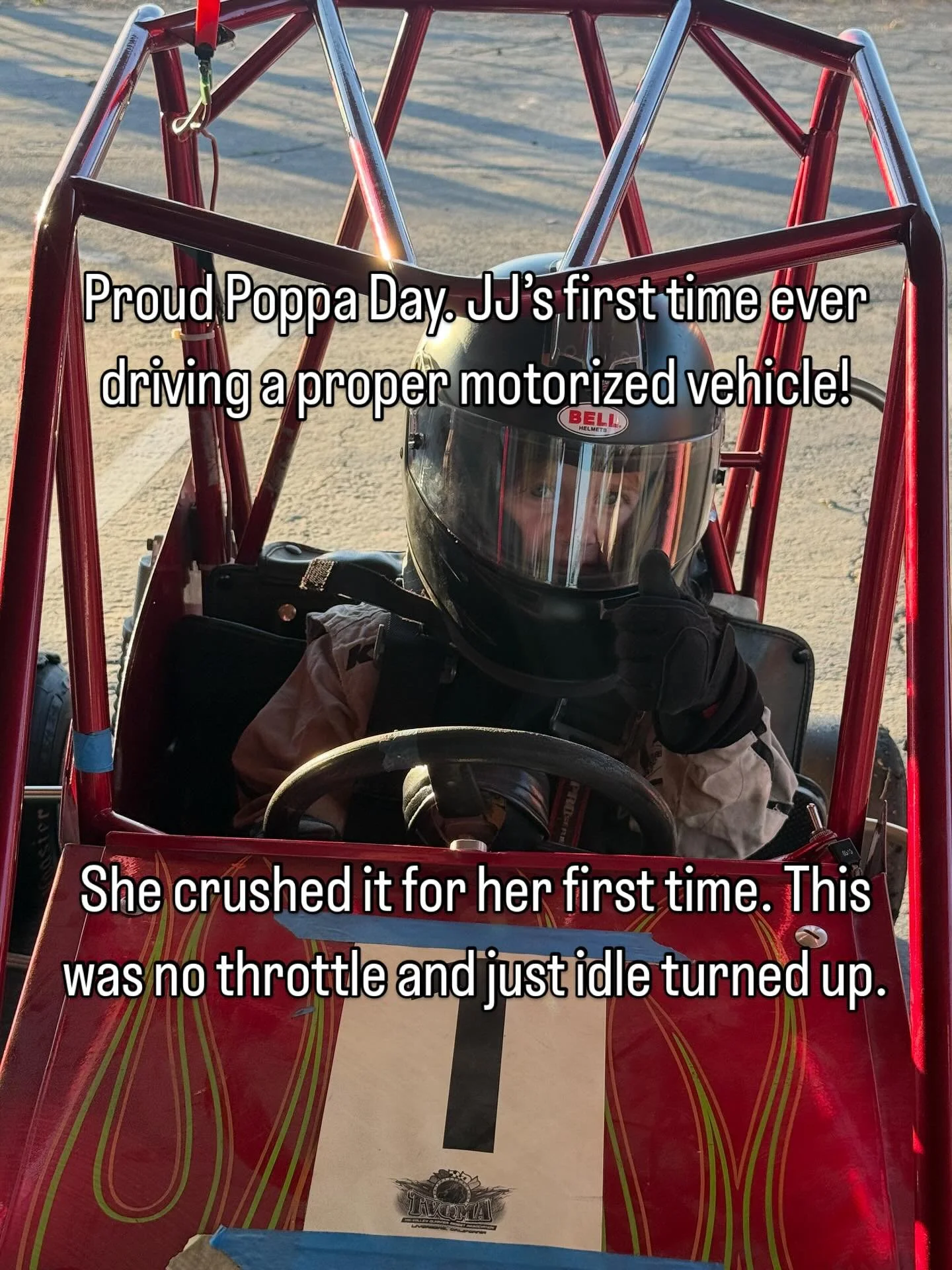 Baby girl turned 5 back in July, which meant it was time for her to try racing out and see if she likes it. Big thank you to @josepoquito for the opportunity and help ❤️. JJ killed it for her first time. Swipe through to see some driving laps and the