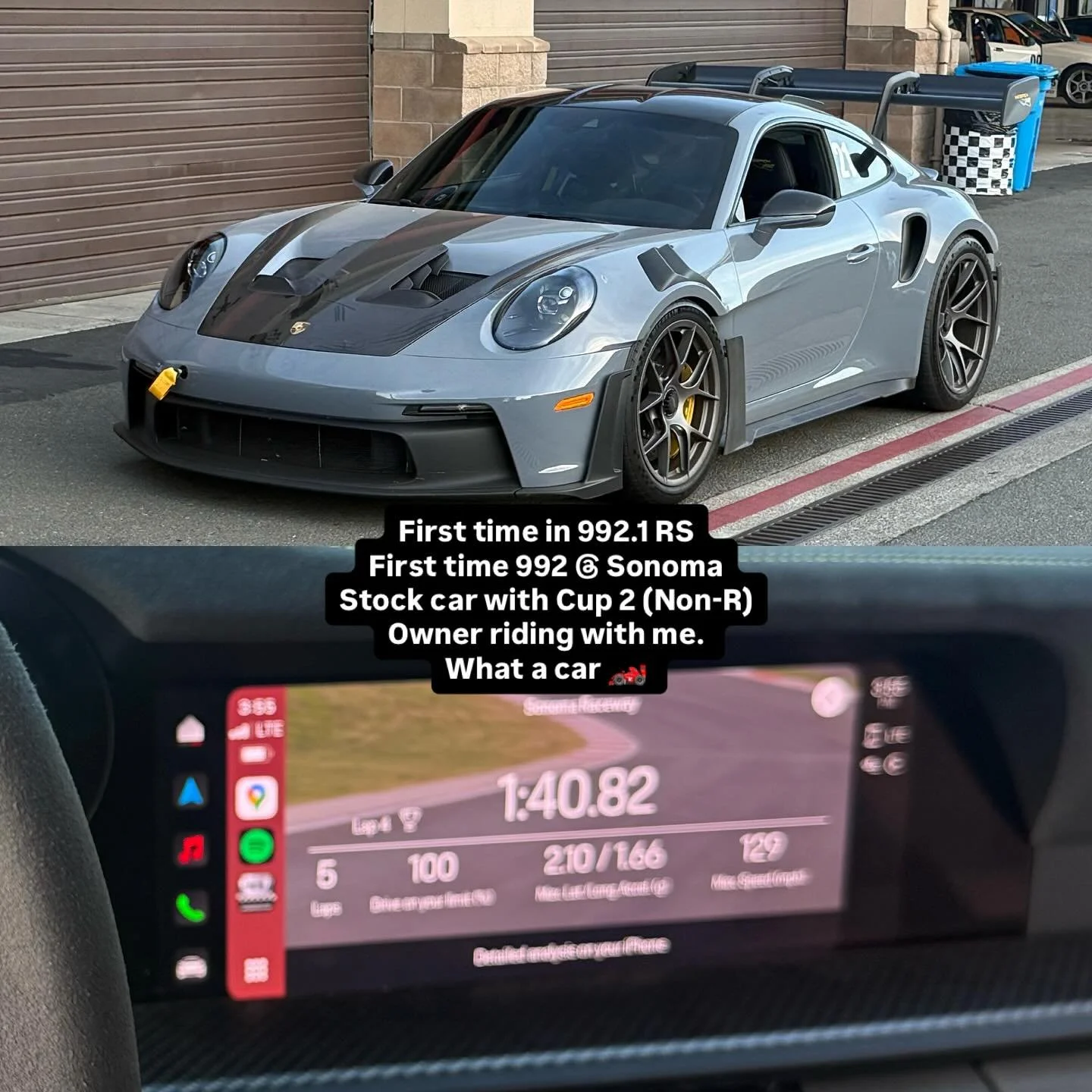 Wrapping up a stellar weekend with the @speedsf_track_events family at @racesonoma. Did some coaching, did some driving with our friends @driven.media_ , and took my students 992.1 GT3RS out for some demo laps. First time driving the new RS and while