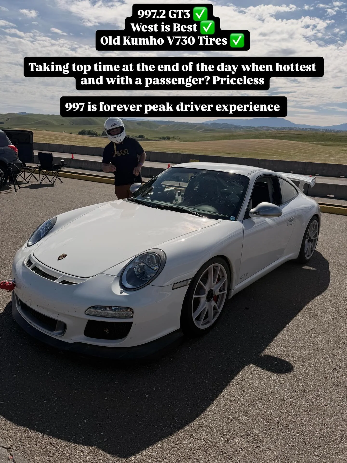 Ending a great weekend on @thunderhillracewaypark West is Best course with @speedsf_track_events by setting fastest time of the day. Big thank you to @yo_keutla / @driven.media_ / @thekevinvo for having me put down some more reference laps on a new c