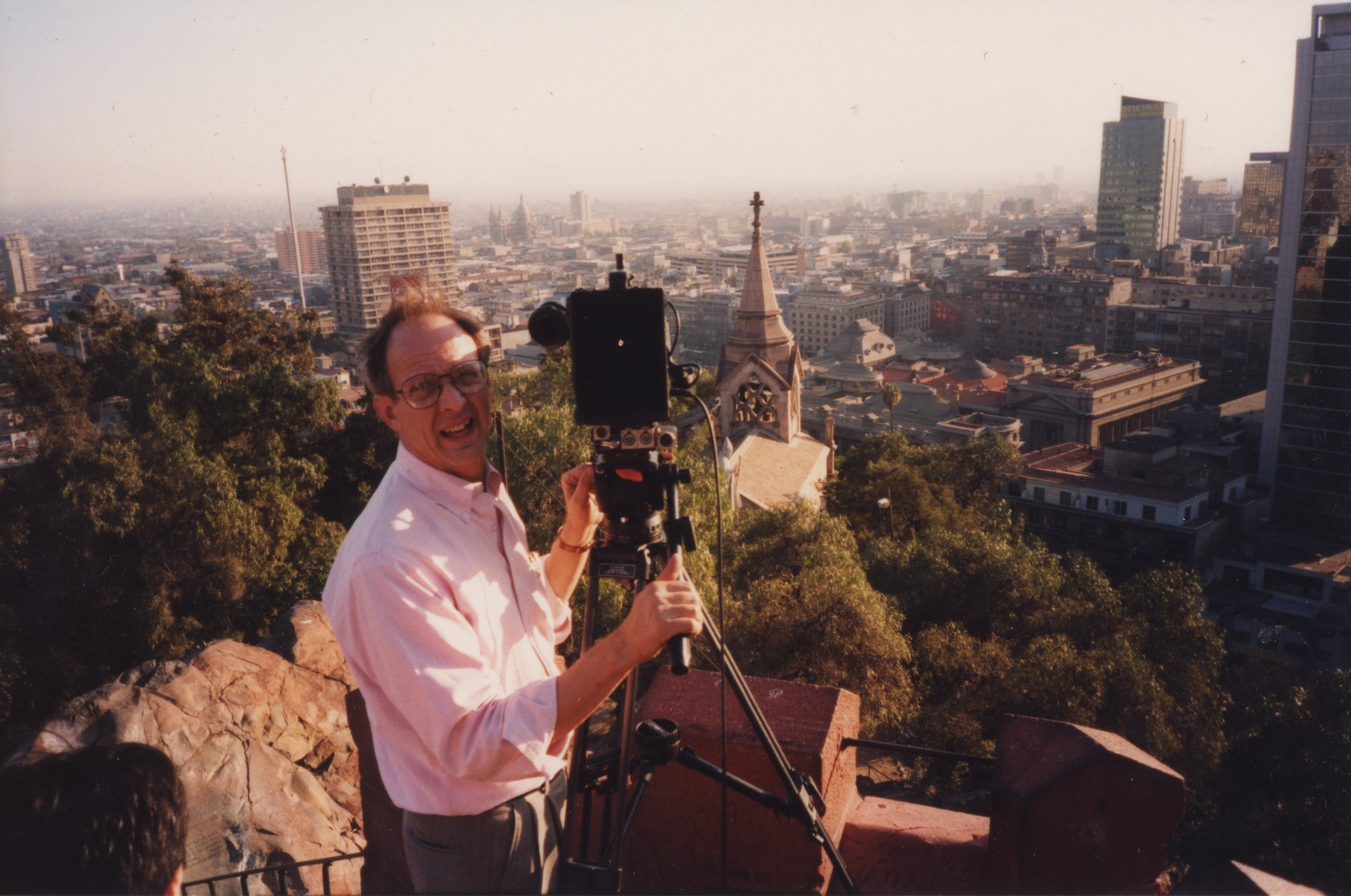 Steve York on location in Chile, 1998.