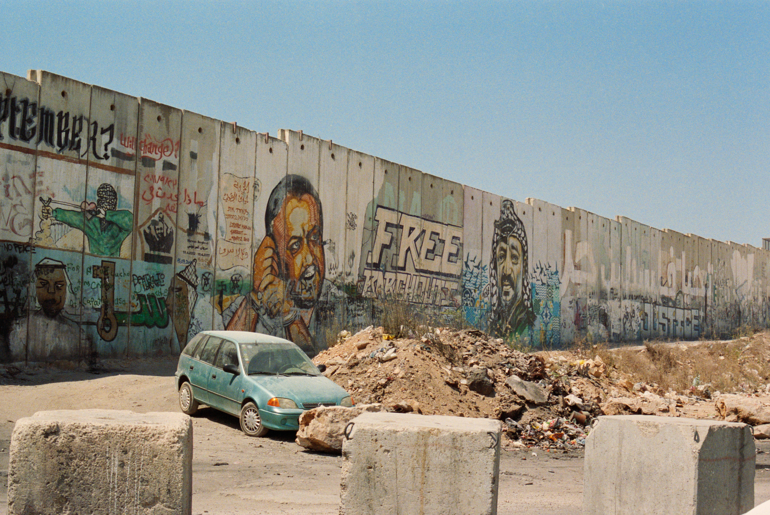 West Bank Wall at Qalandiya Checkpoint, 2018