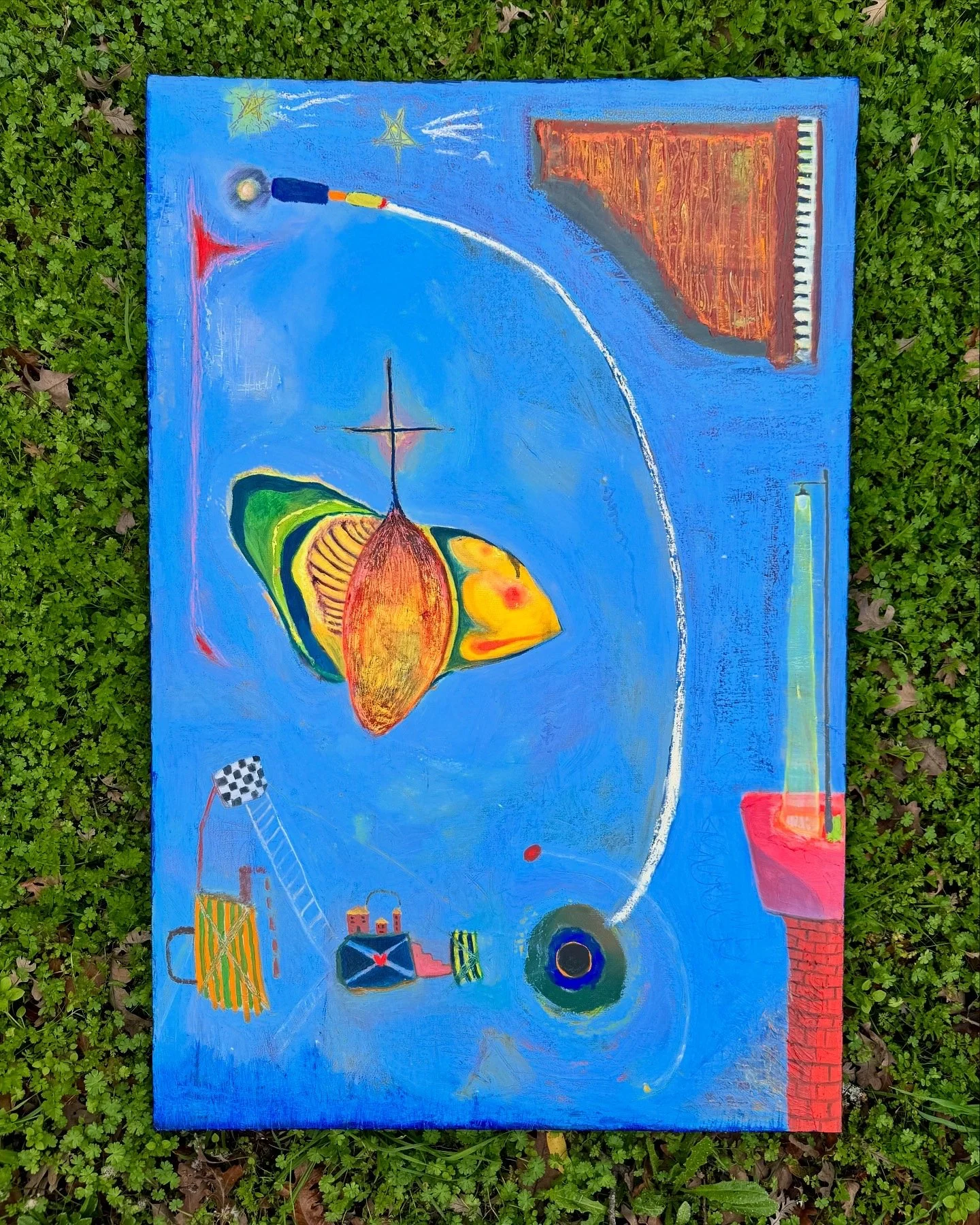 Untitled Composition, Oil on Canvas