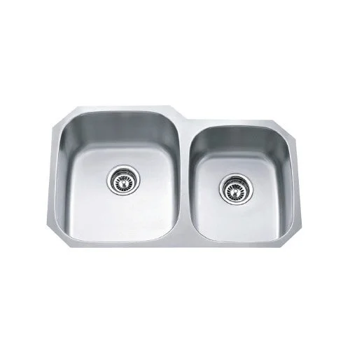 Standard 60/40 Dual-Basin Stainless Steel Undermount Kitchen Sinks