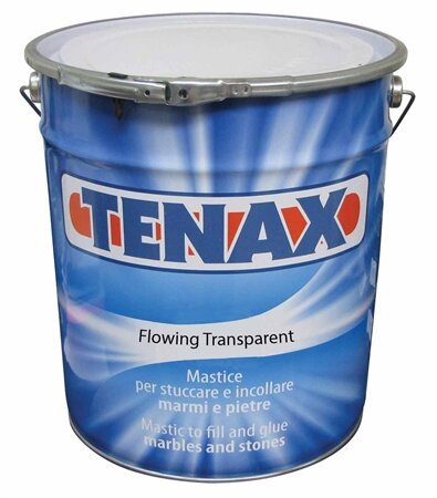 Tenax Transparent Flowing 17 KG (5 Gallon Bucket) for Granite, Marble, Engineered Stone, Quartz, Quartzite, Stone