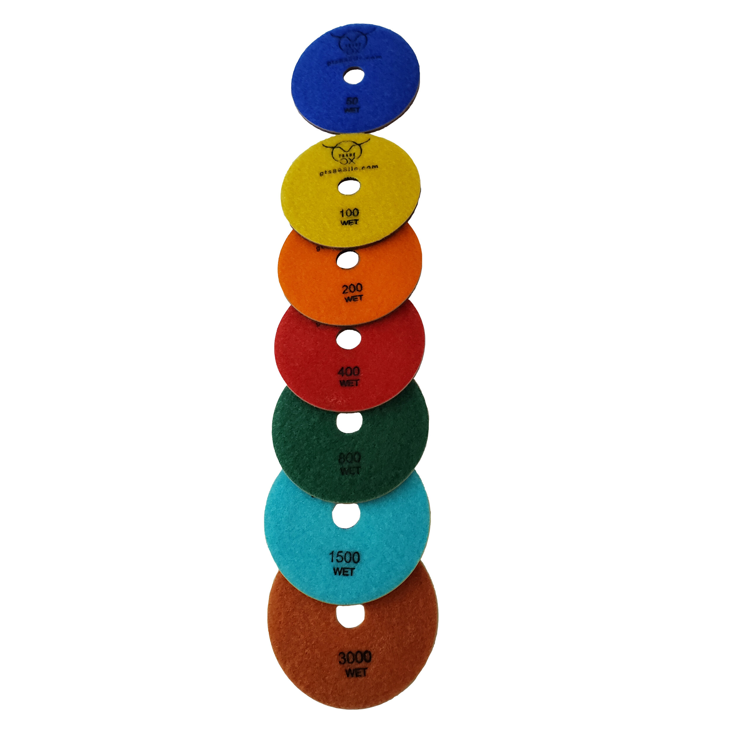 TradeOX Copper Wet Polishing Pads