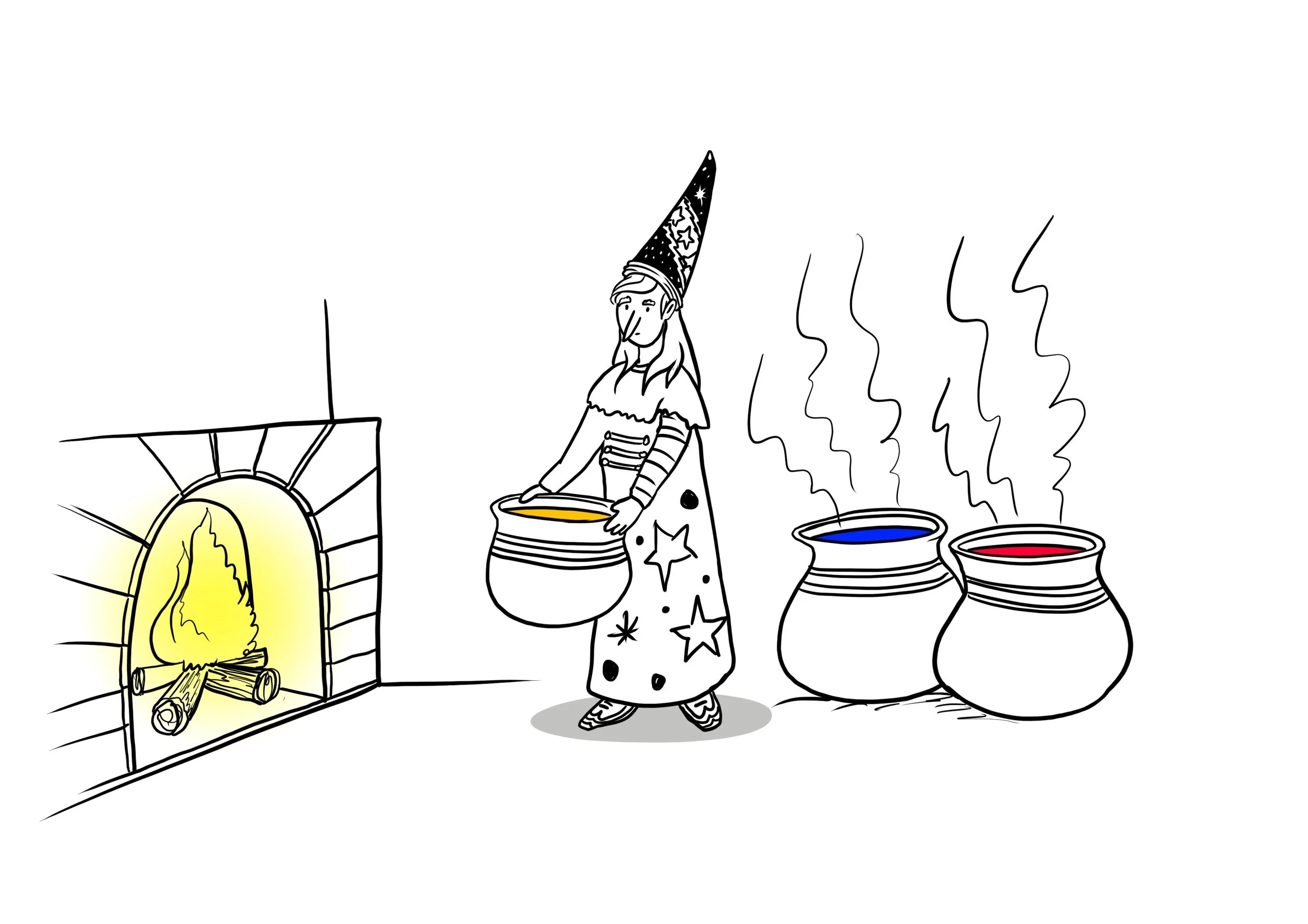 Fairy Woman and dyes concept art 