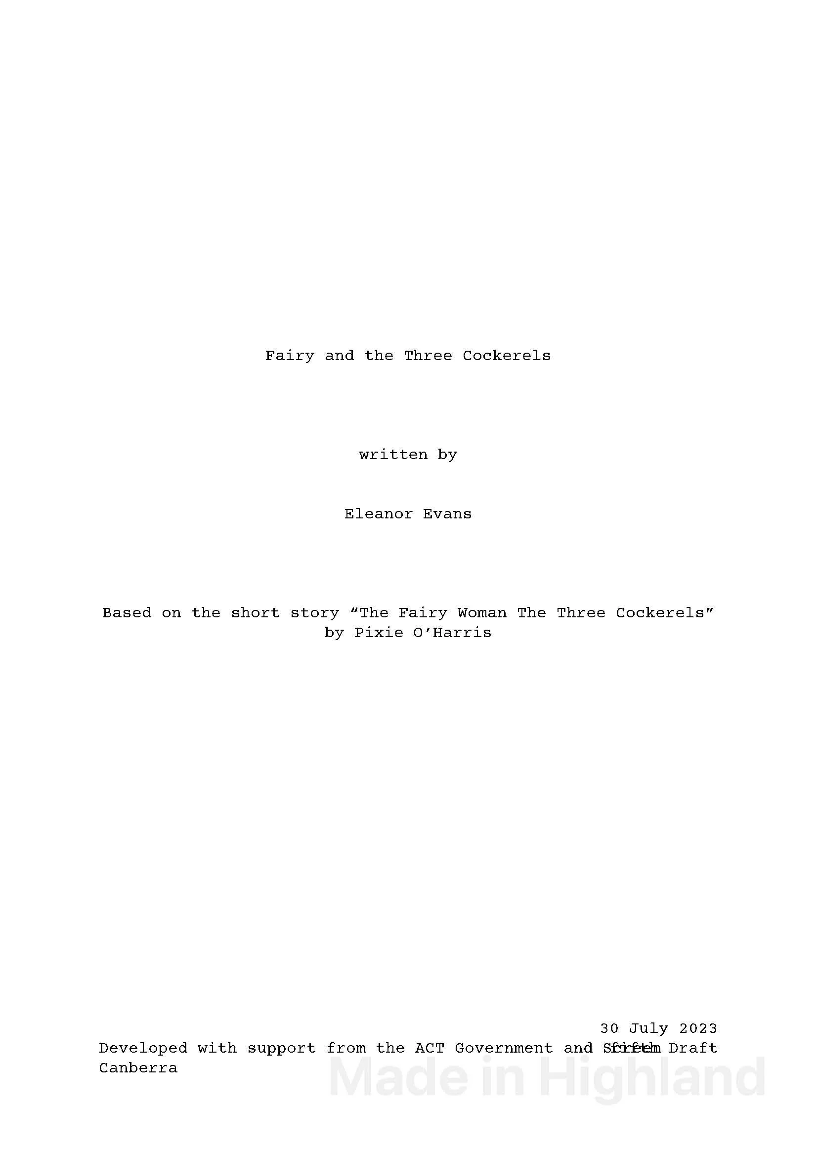 Full Script - Version 5 