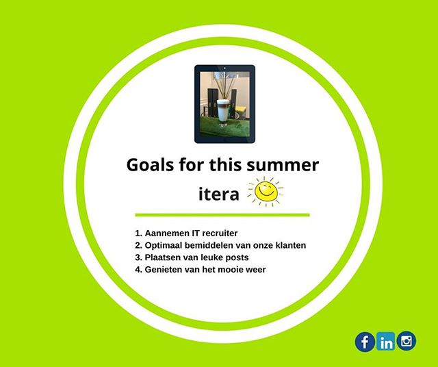 Wat zijn jouw Goals? #goals #summer