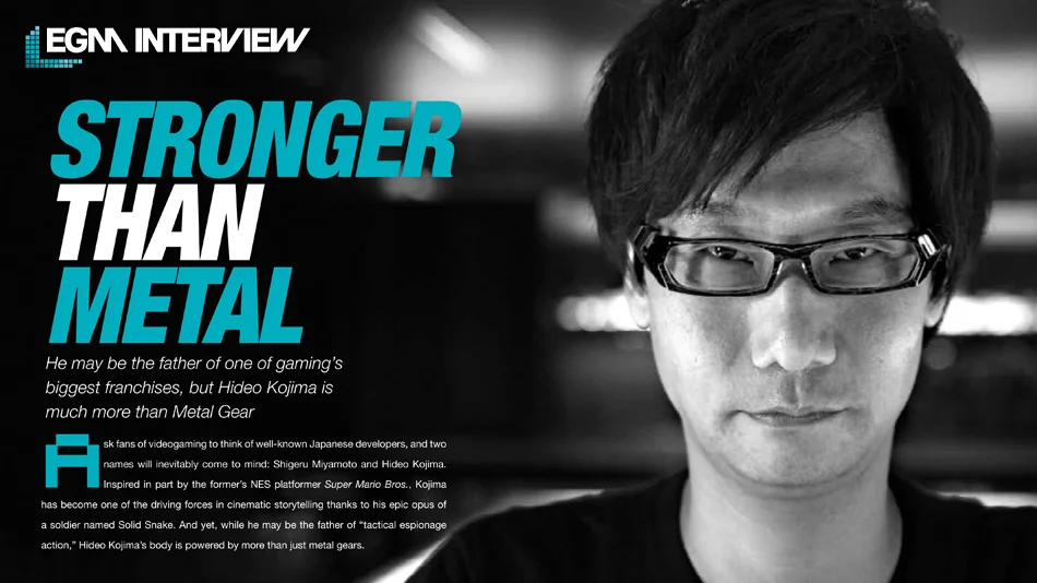 EGM - Interview Portraits with Hideo Kojima
