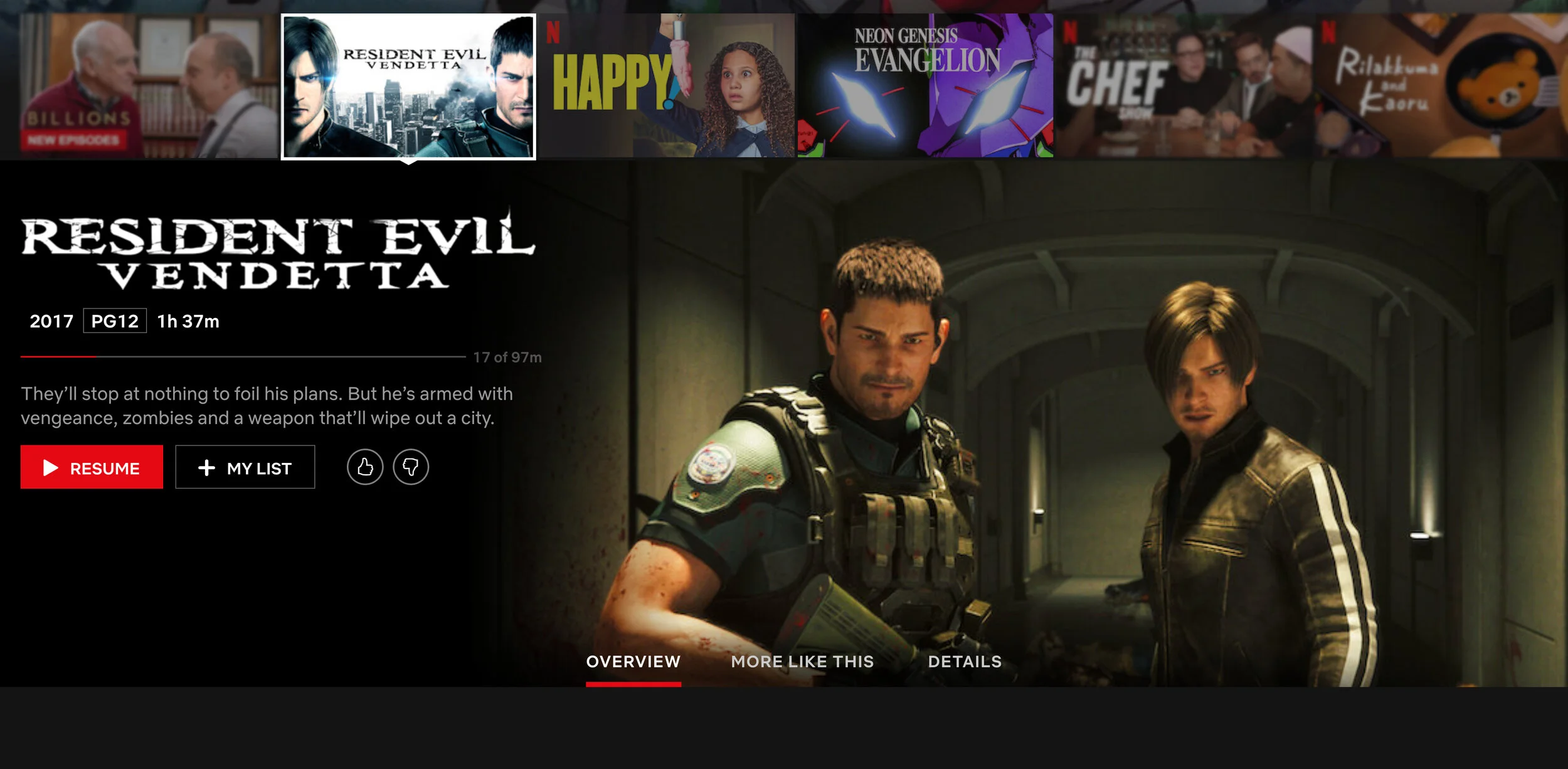 Resident Evil: Vendetta is now on Netflix