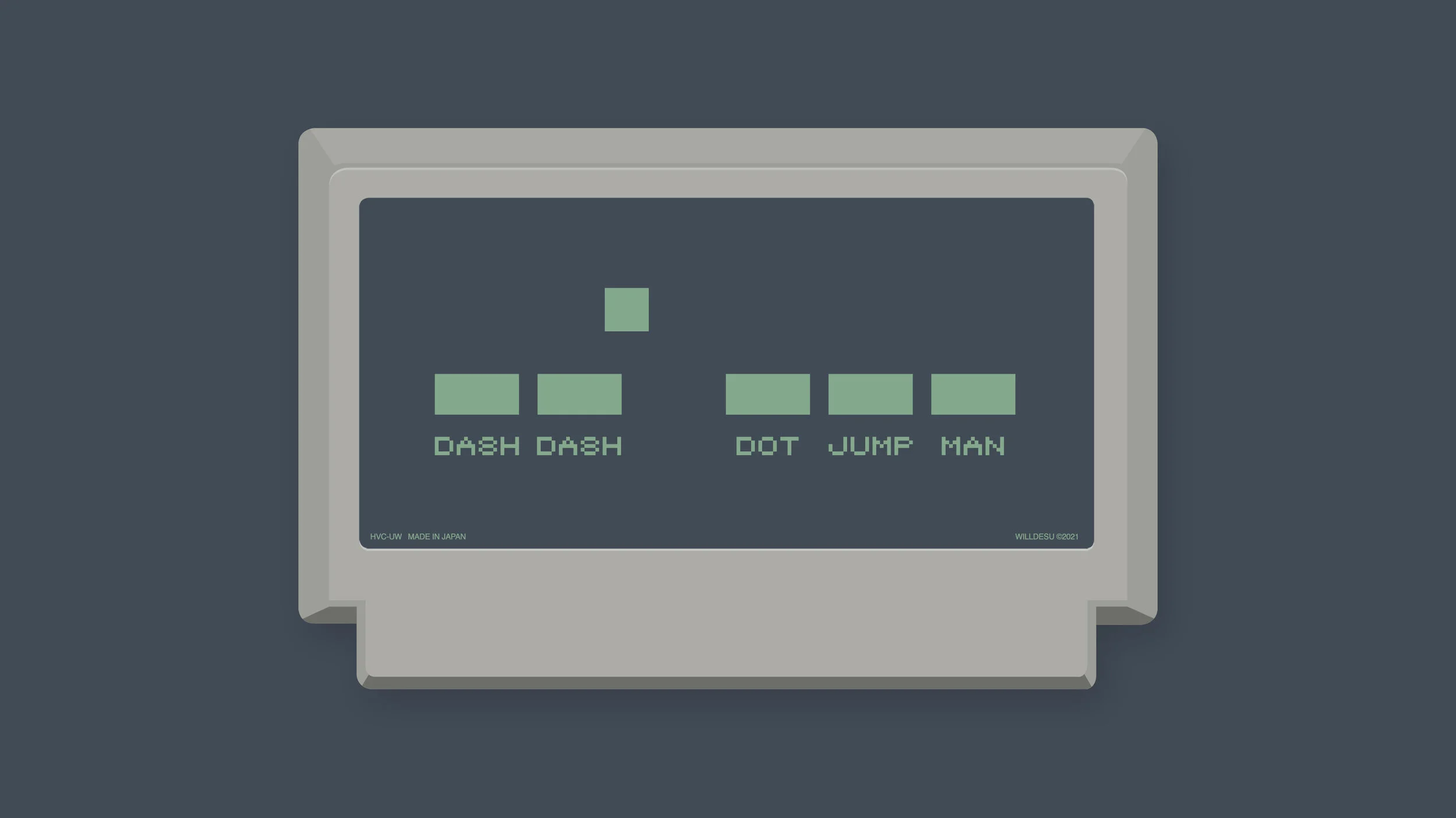 My Famicase 2021 - "Dash Dash Dot Jump Man"